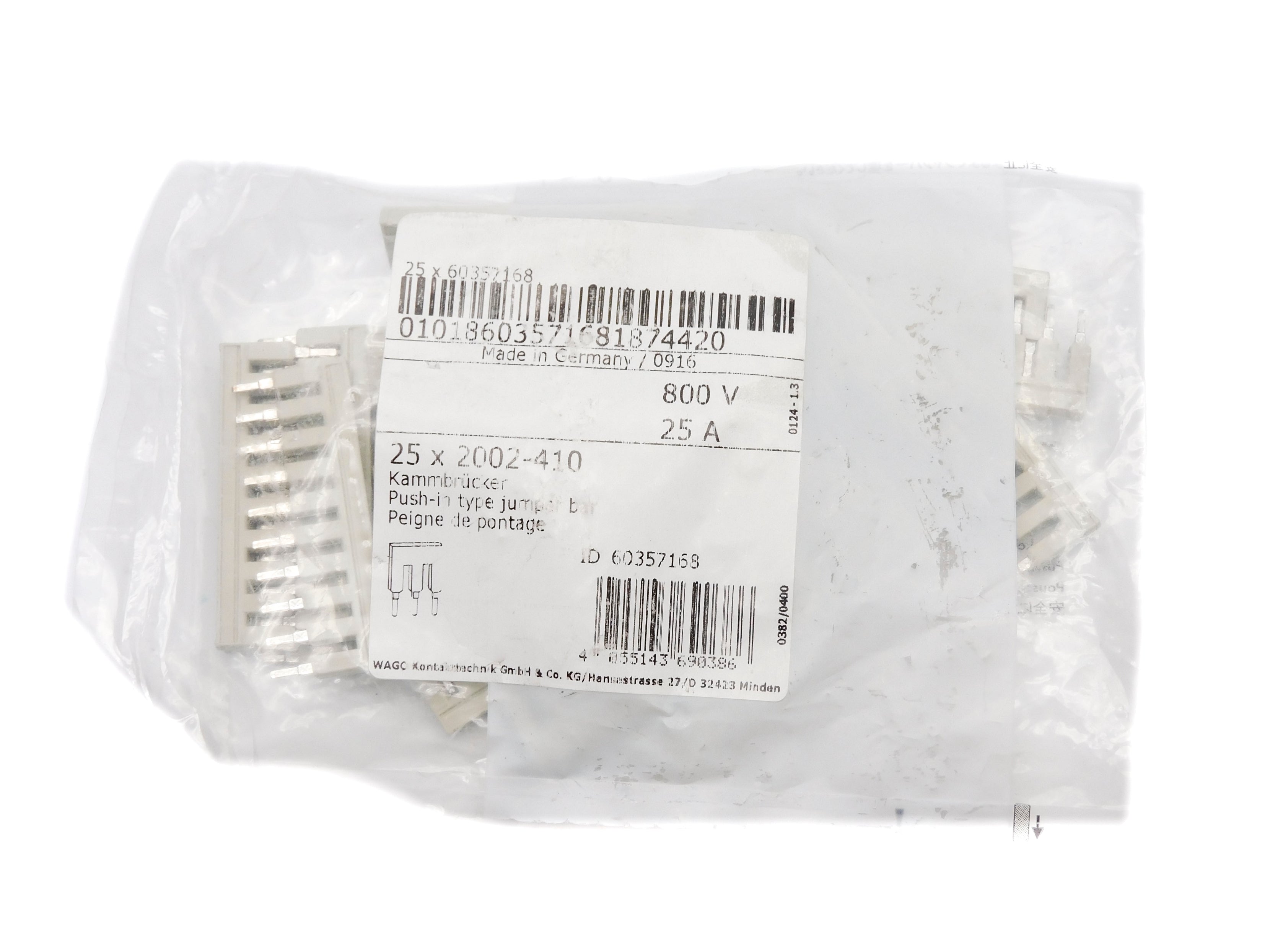 WAGO 2002-410 (PKG OF 25) NSMP