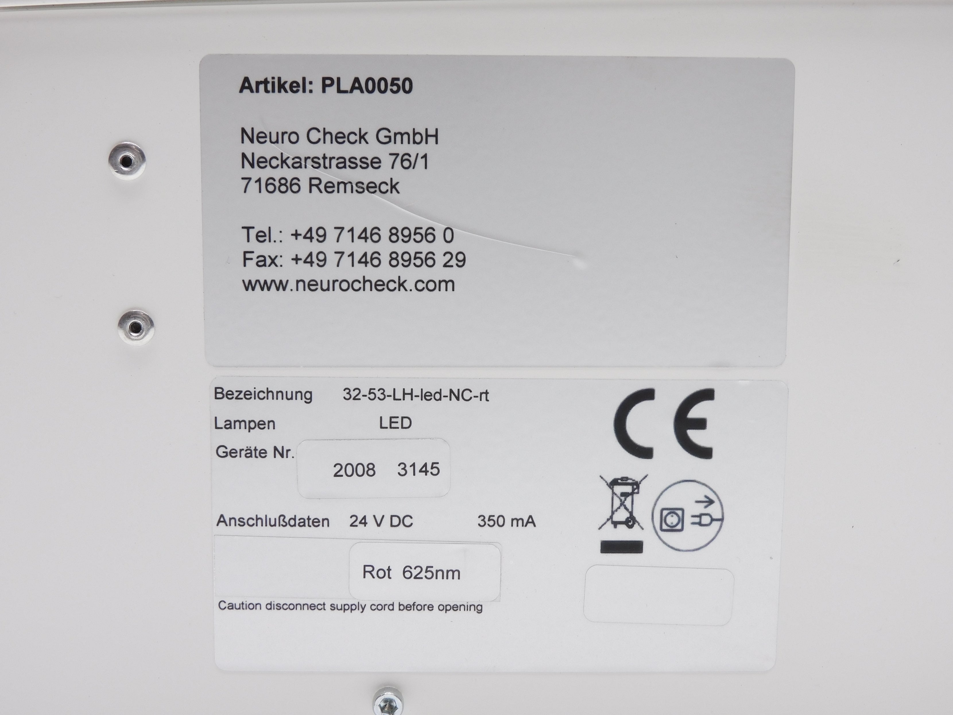 NEURO CHECK PLA0050 32-53-LH-led-NC-rt NSNP