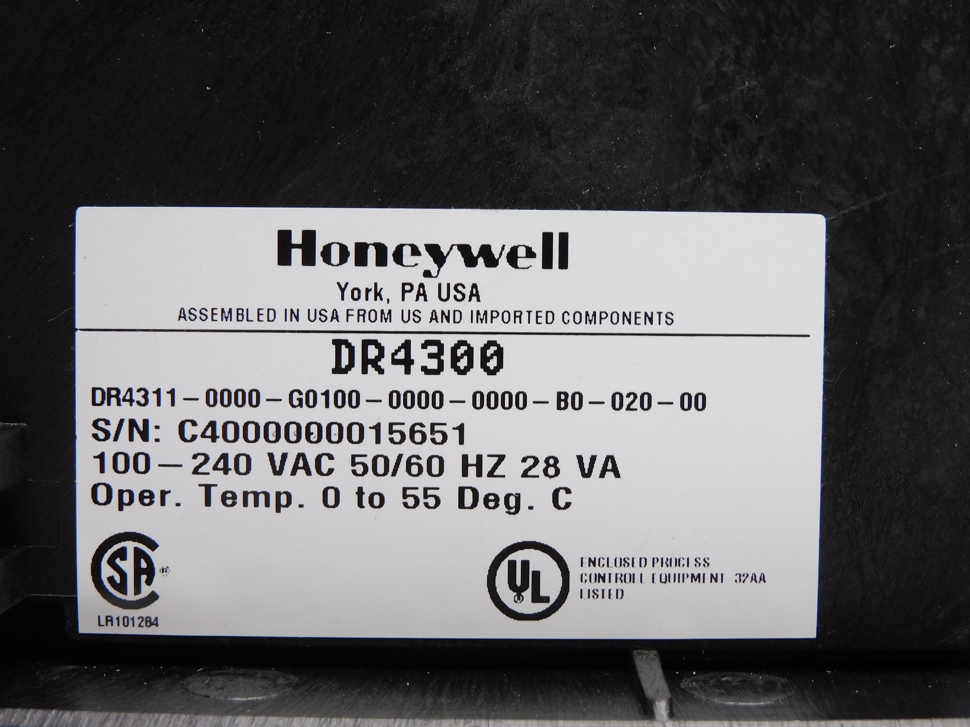 HONEYWELL DR4311-0000-G0100-0000-0000-B0-020-00 UNMP