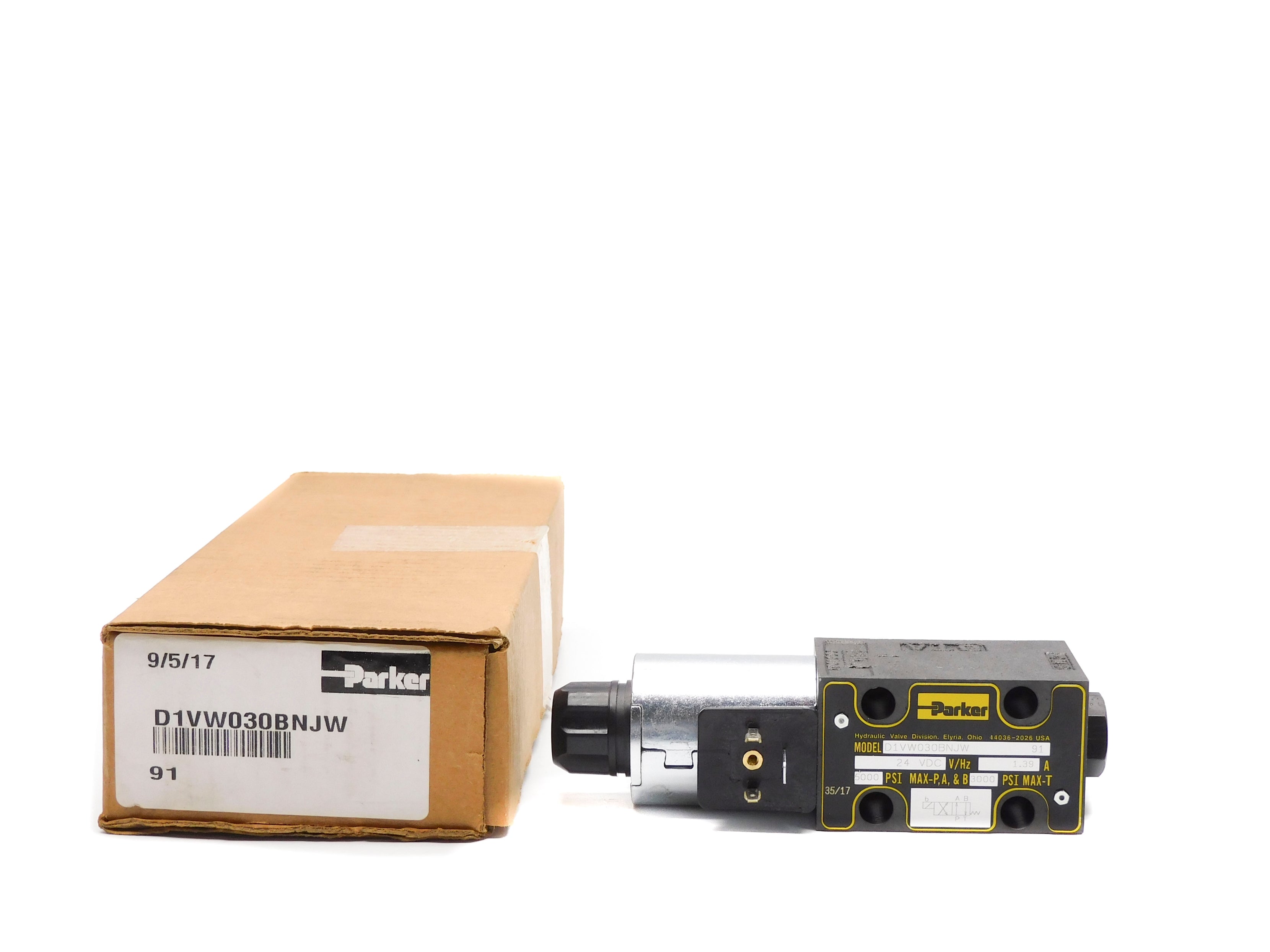 PARKER D1VW030BNJW 24VDC 5000PSI NSMP
