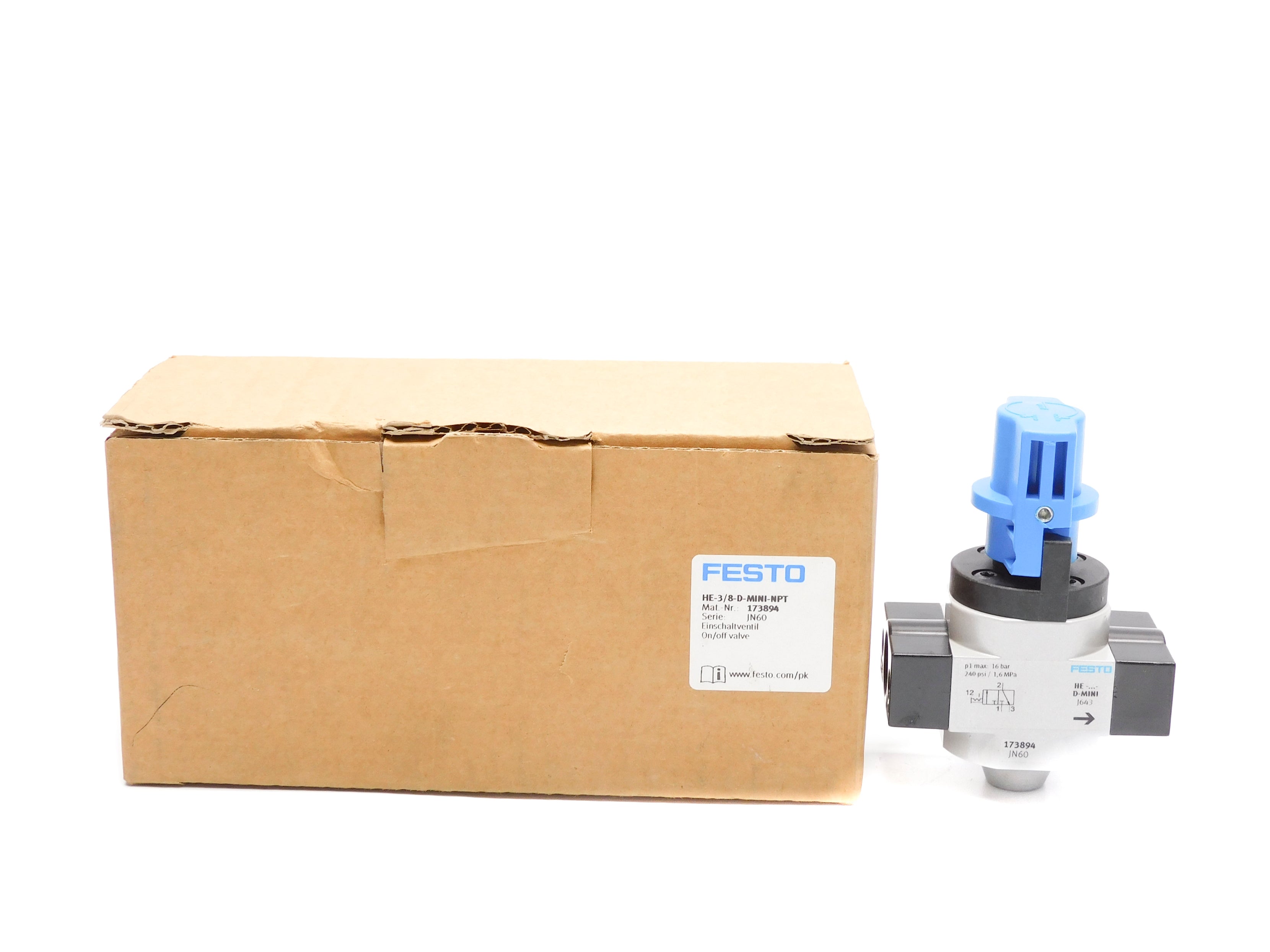 FESTO HE-3/8-D-MINI-NPT 240PSI NSMP