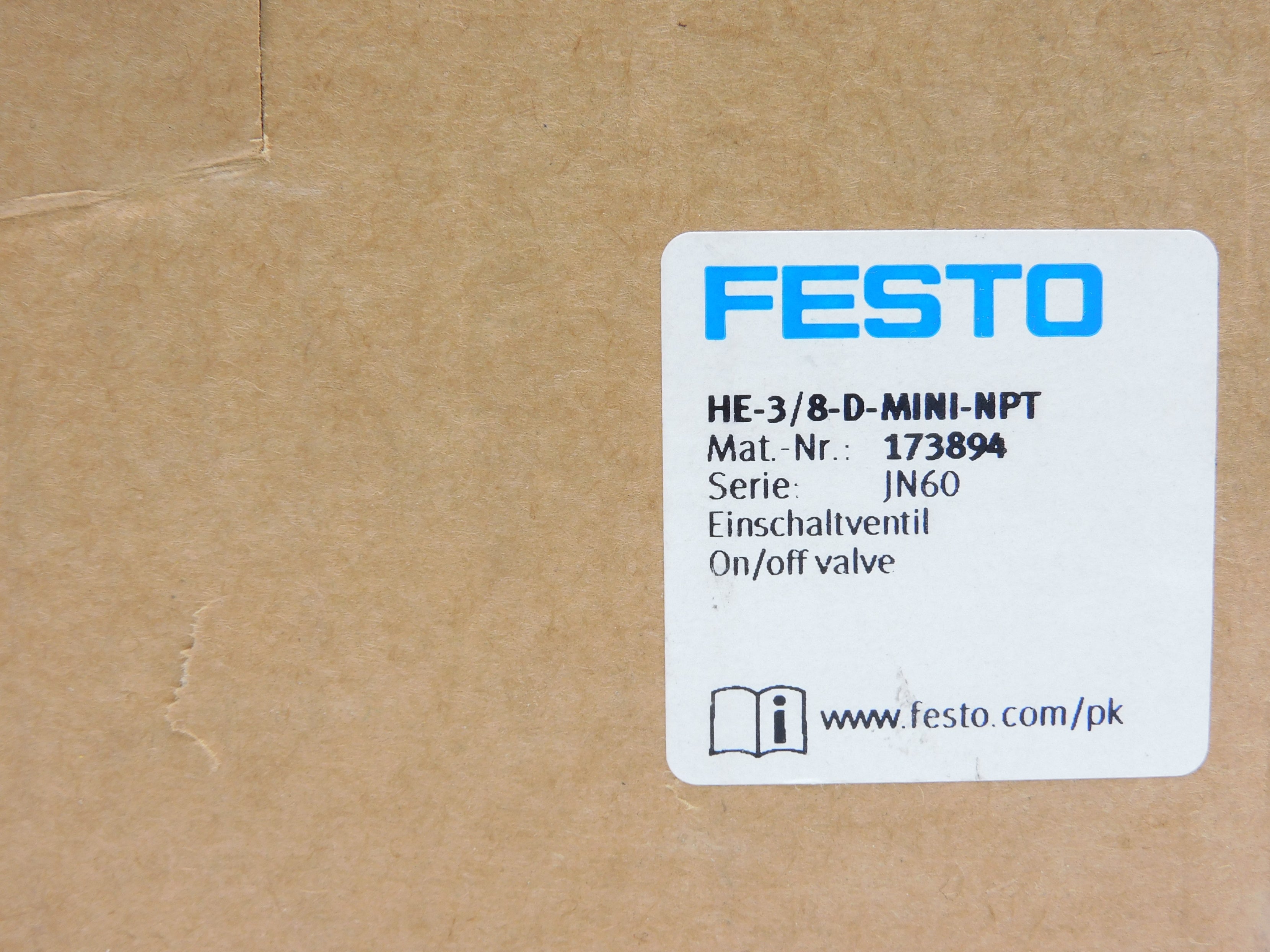 FESTO HE-3/8-D-MINI-NPT 240PSI NSMP