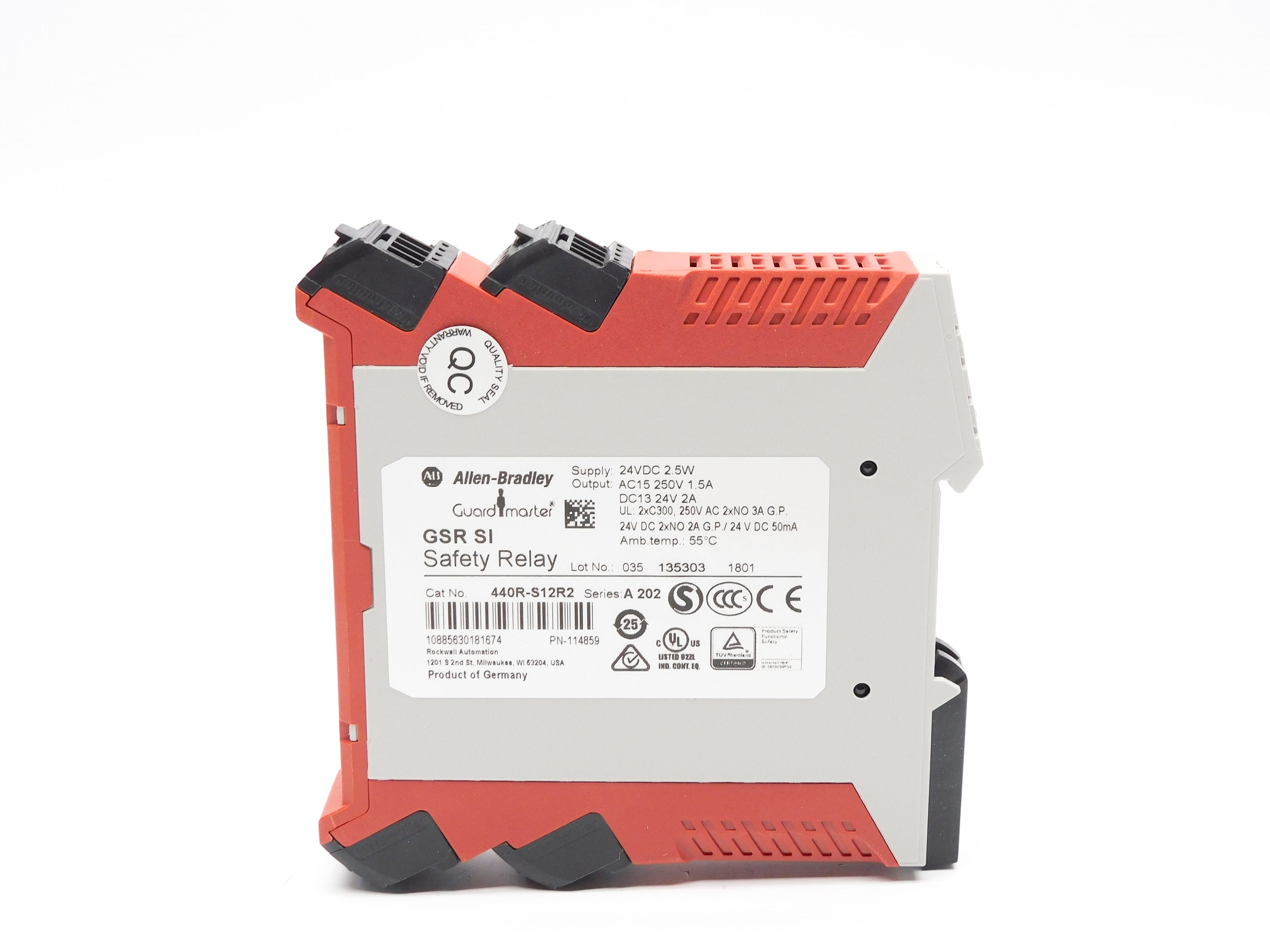 ALLEN BRADLEY 440R-S12R2 SER. A 24VDC (WH) NSMP