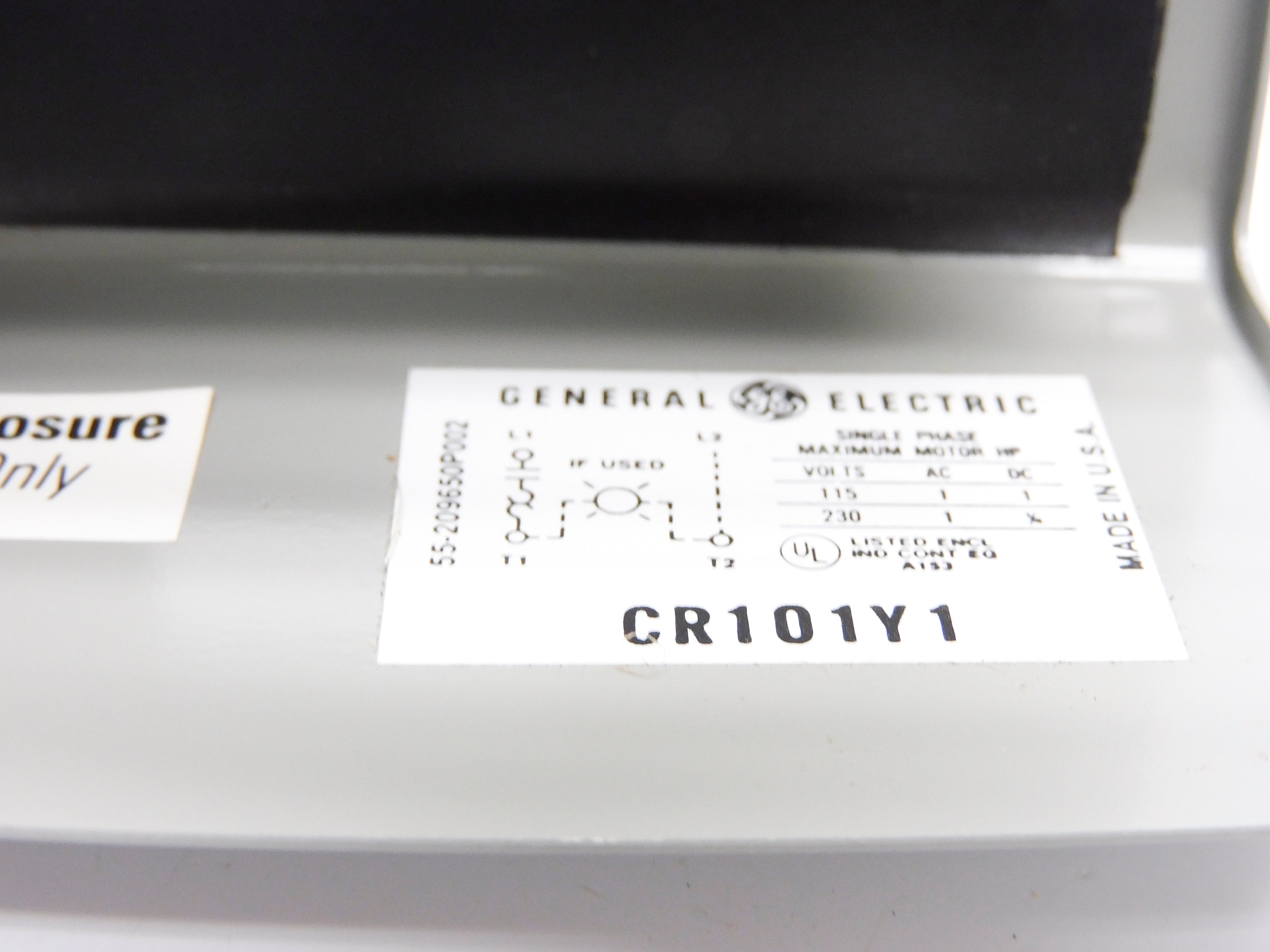 GENERAL ELECTRIC CR101Y1 115/230V NSMP