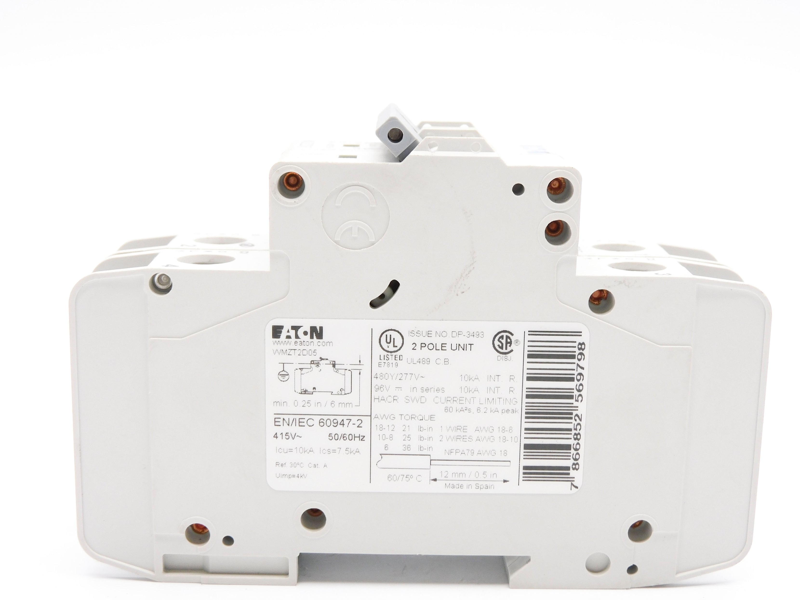 EATON WMZT2D05 5A 480/277V NSMP