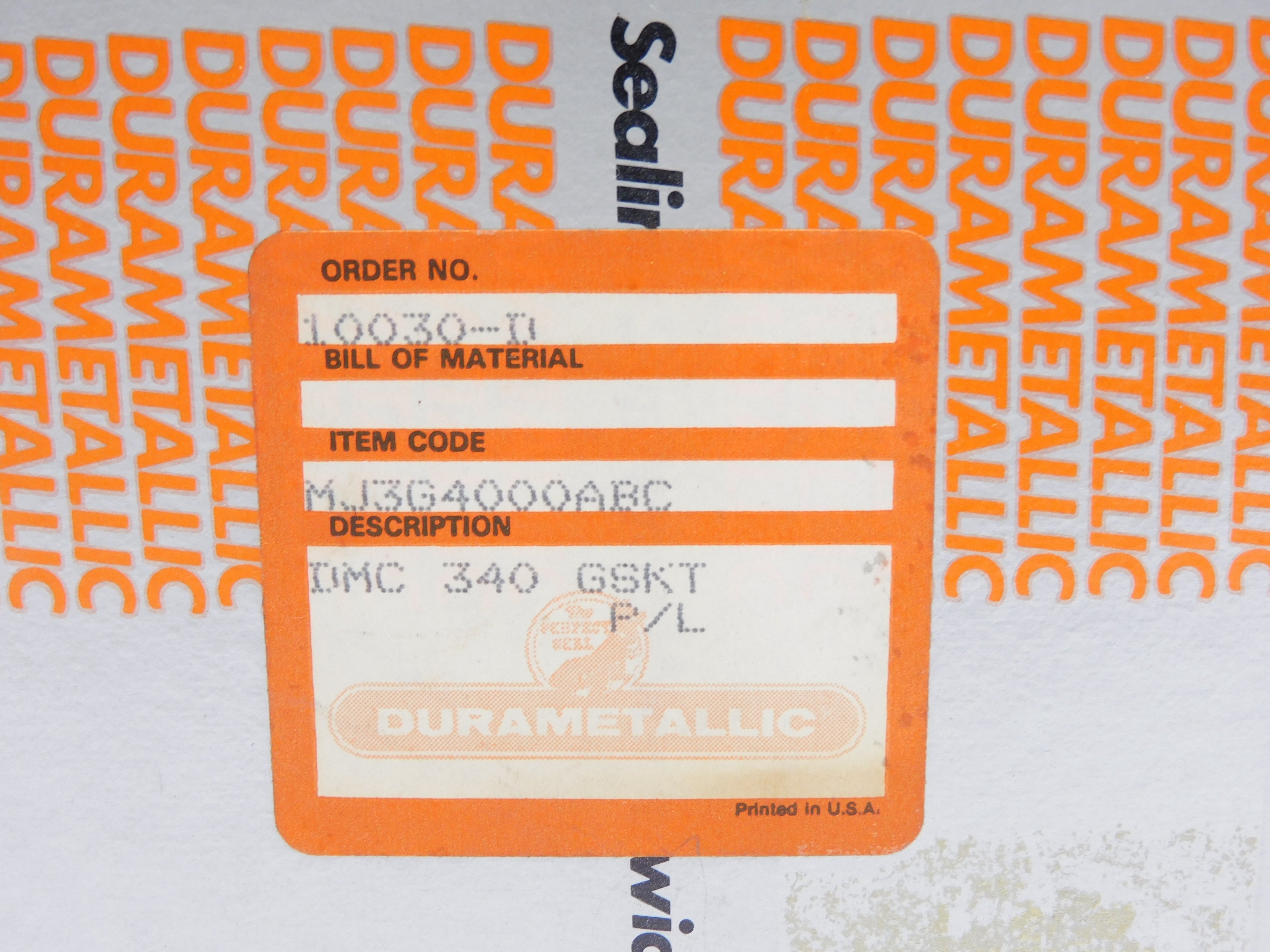 DURAMETALLIC MJ3G4000ABC NSMP