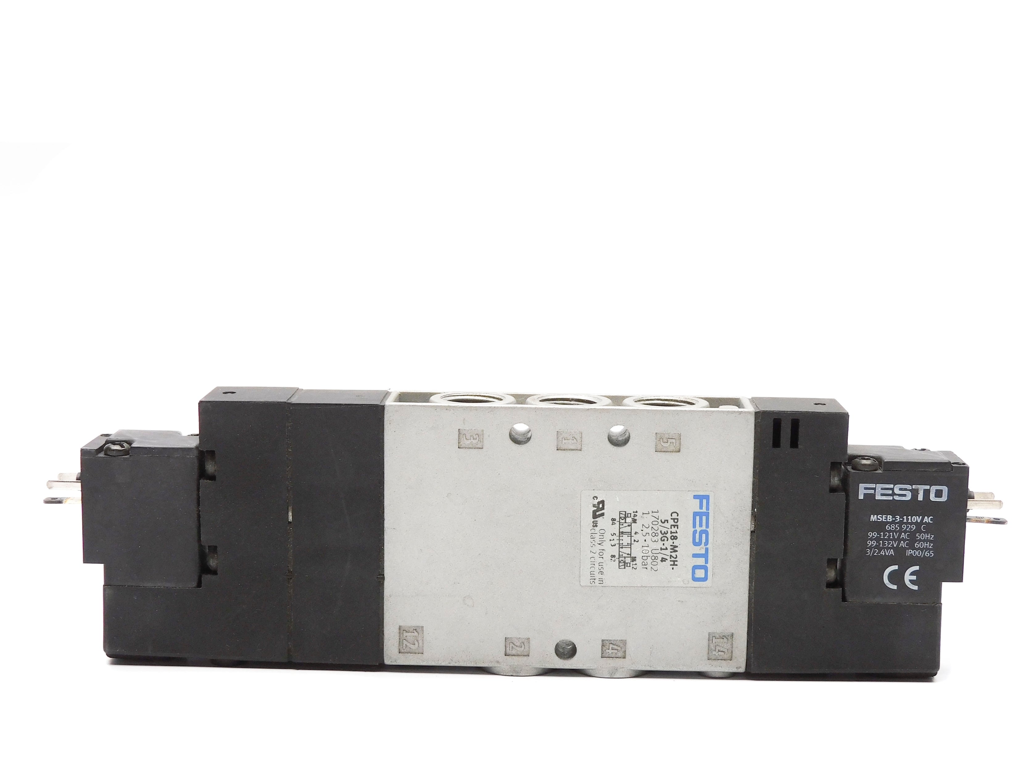 FESTO CPE18-M2H-5/3G-1/4 110VAC UNMP