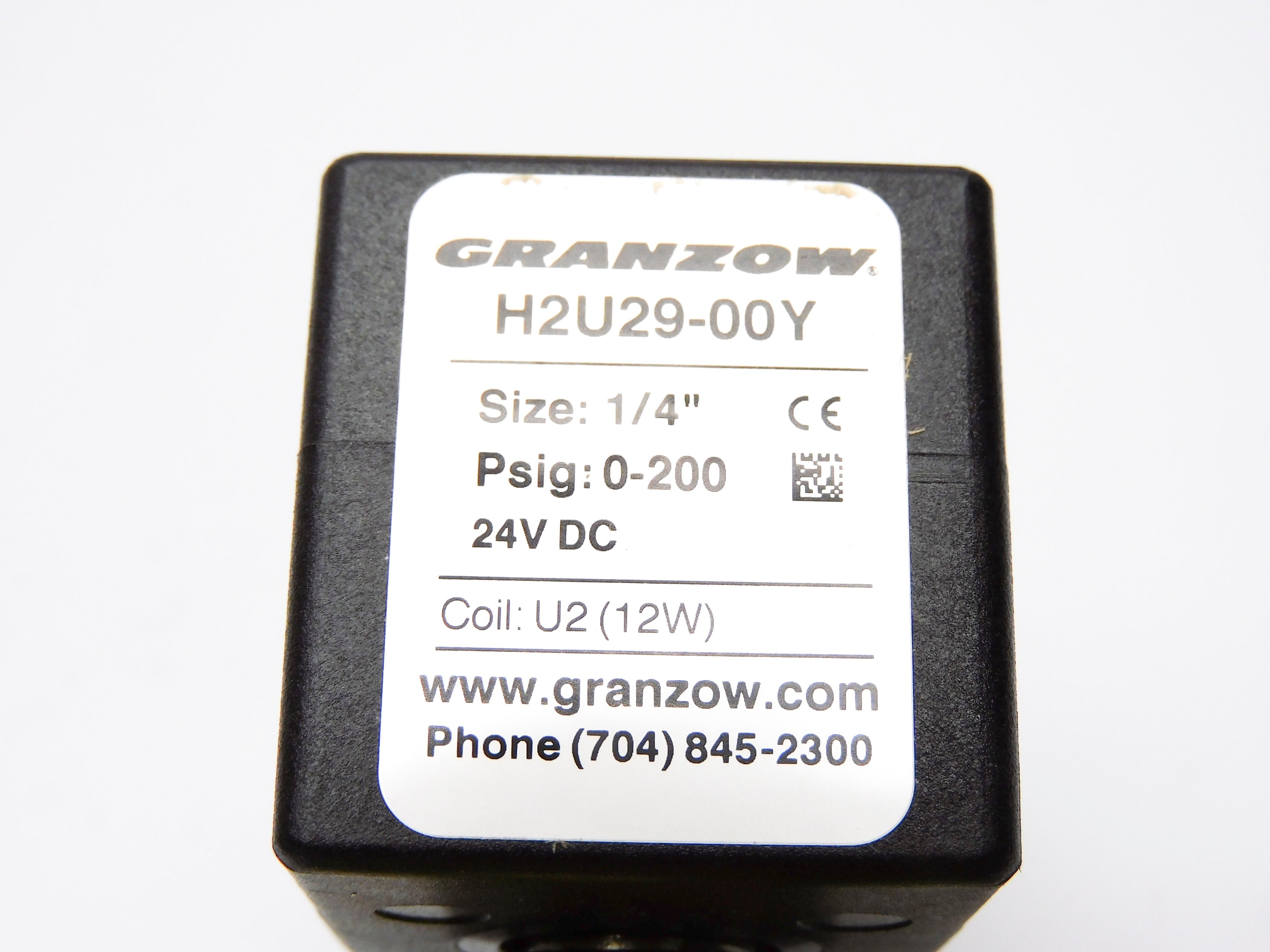 GRANZOW H2U29-00Y 24VDC 0-200PSIG NSMP