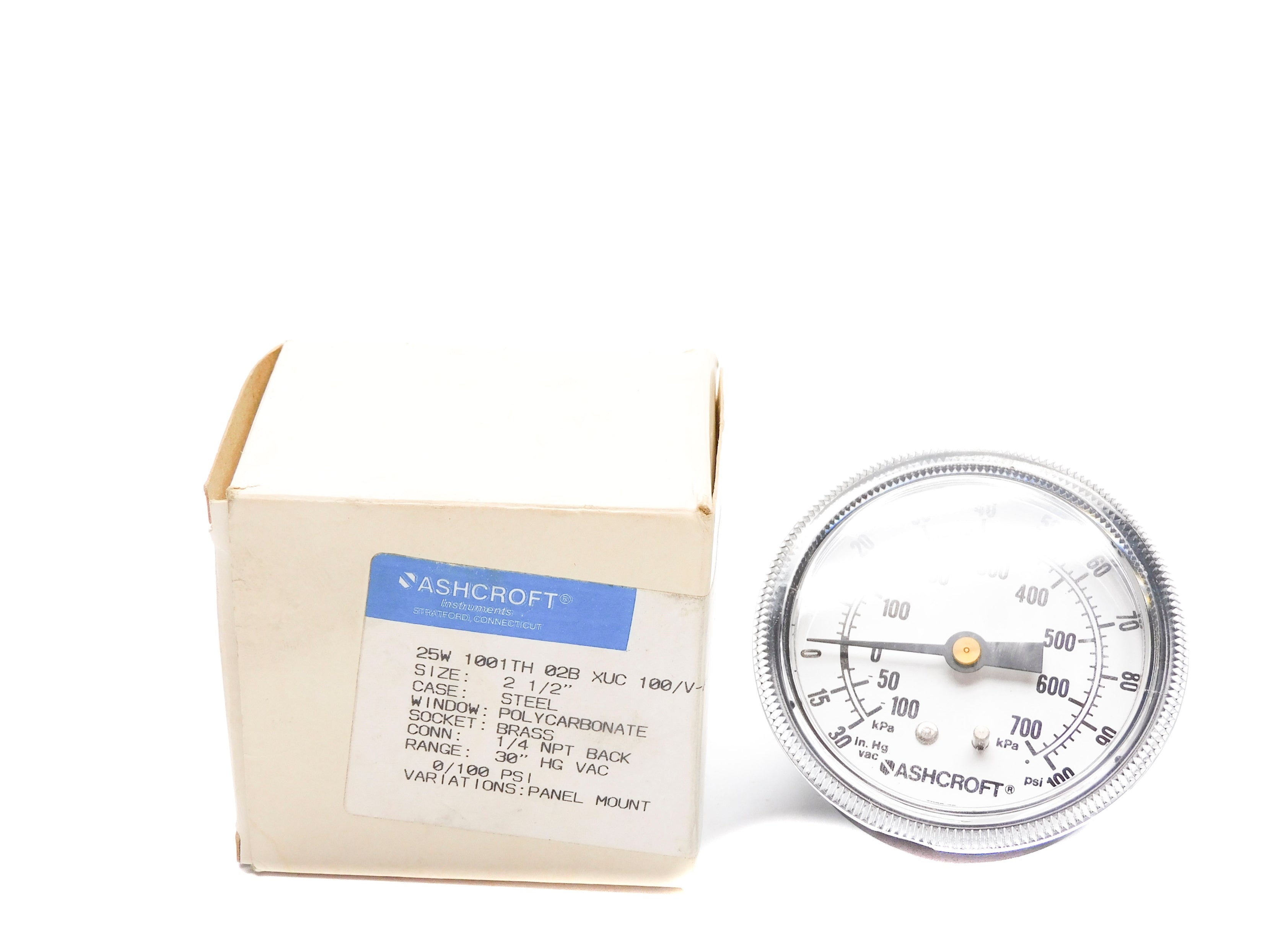 ASHCROFT 25W1001TH02BXUC100/V-AHD 100PSI NSMP