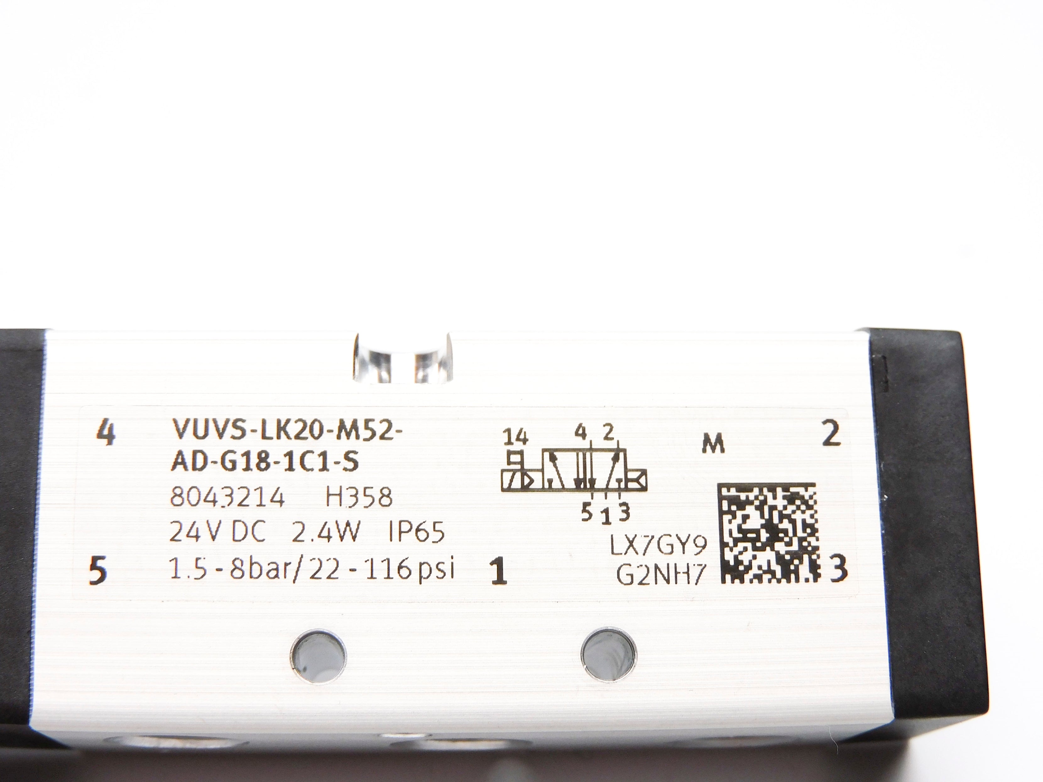 FESTO VUVS-LK20-M52-AD-G18-1C1-S 24VDC 22-116PSI NSMP