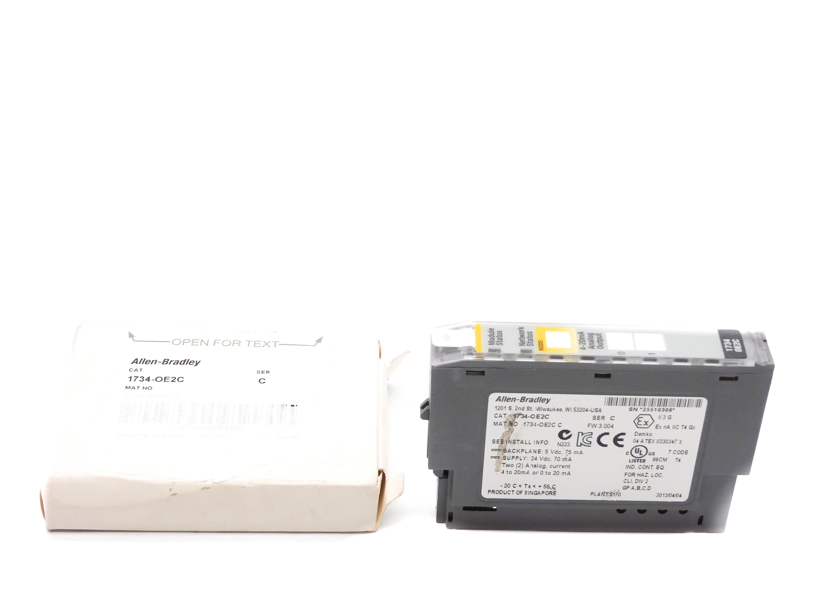 ALLEN BRADLEY 1734-OE2C SER. C F/W 3.004 NSMP