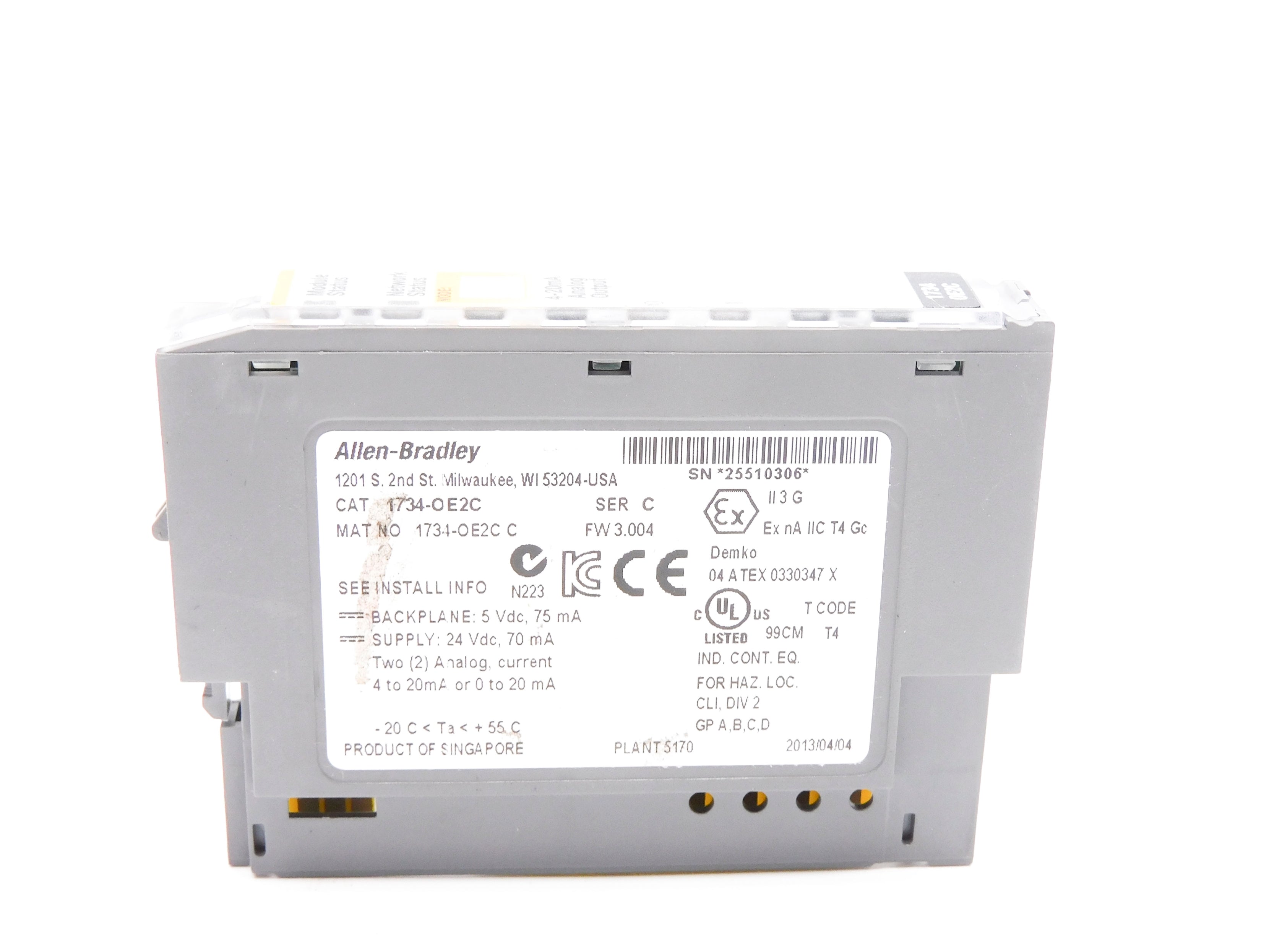 ALLEN BRADLEY 1734-OE2C SER. C F/W 3.004 NSMP