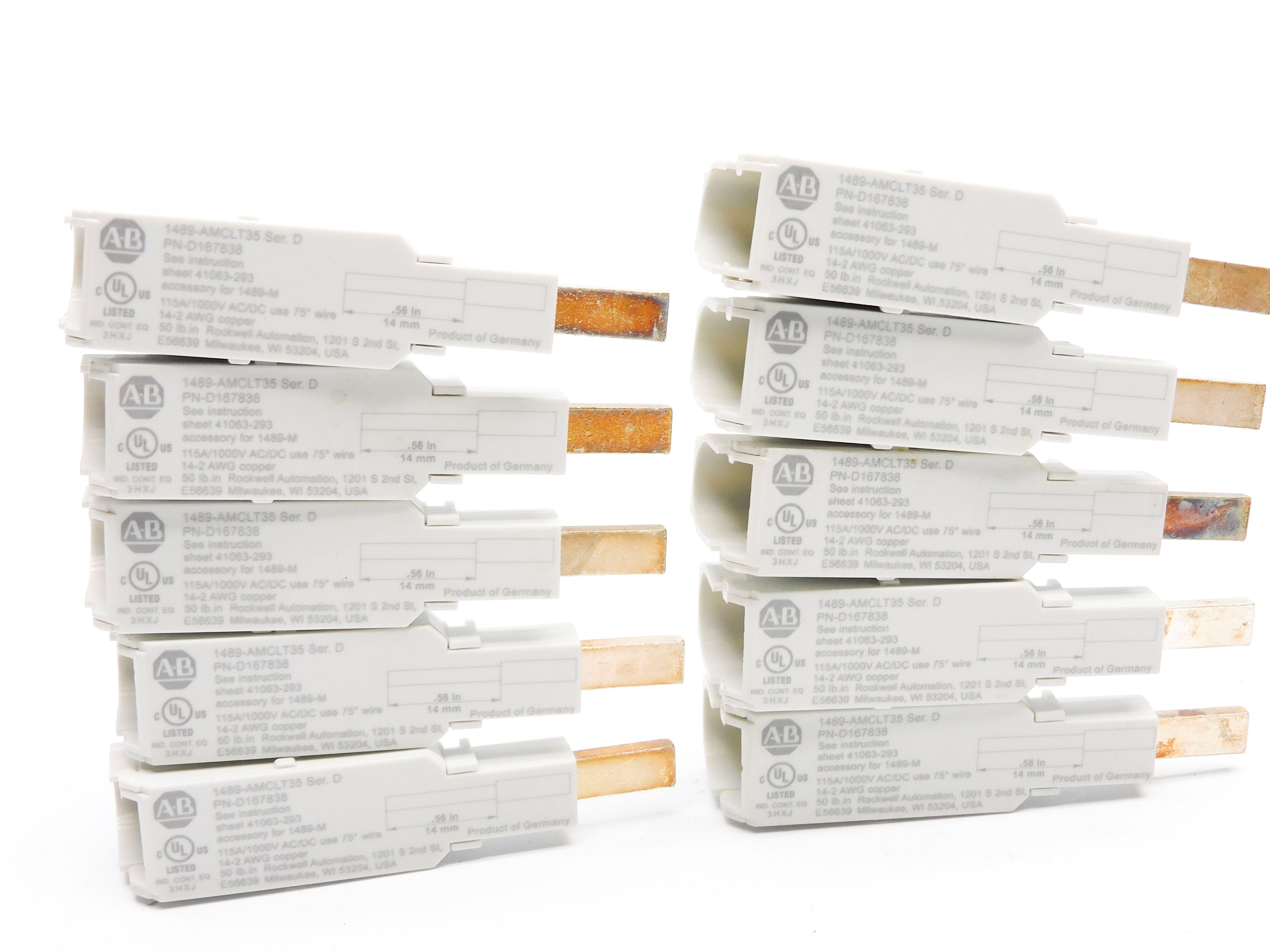 ALLEN BRADLEY 1489-AMCLT35 SER. D (PKG OF 10) (WH) NSMP