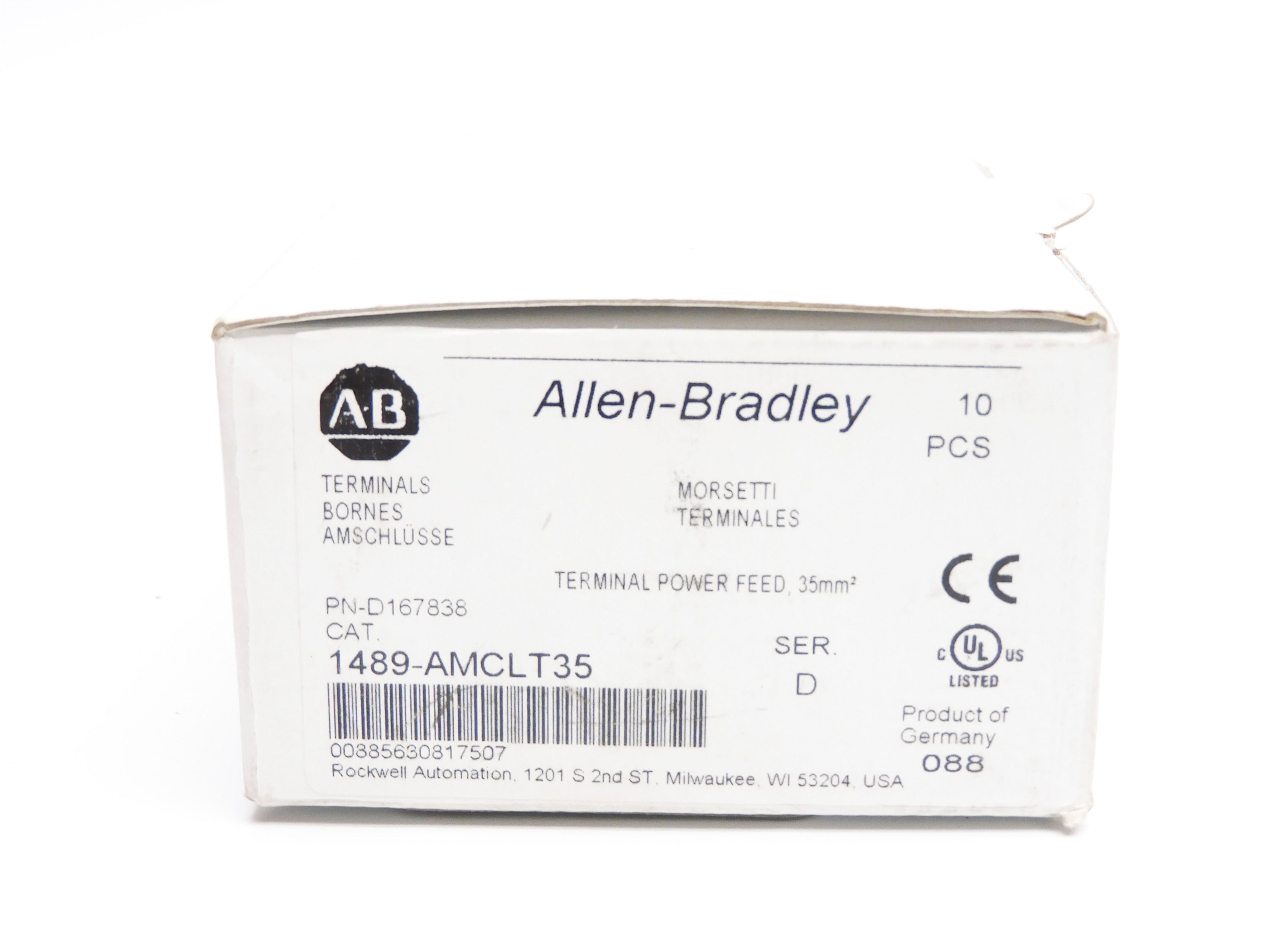 ALLEN BRADLEY 1489-AMCLT35 SER. D (PKG OF 10) (WH) NSMP