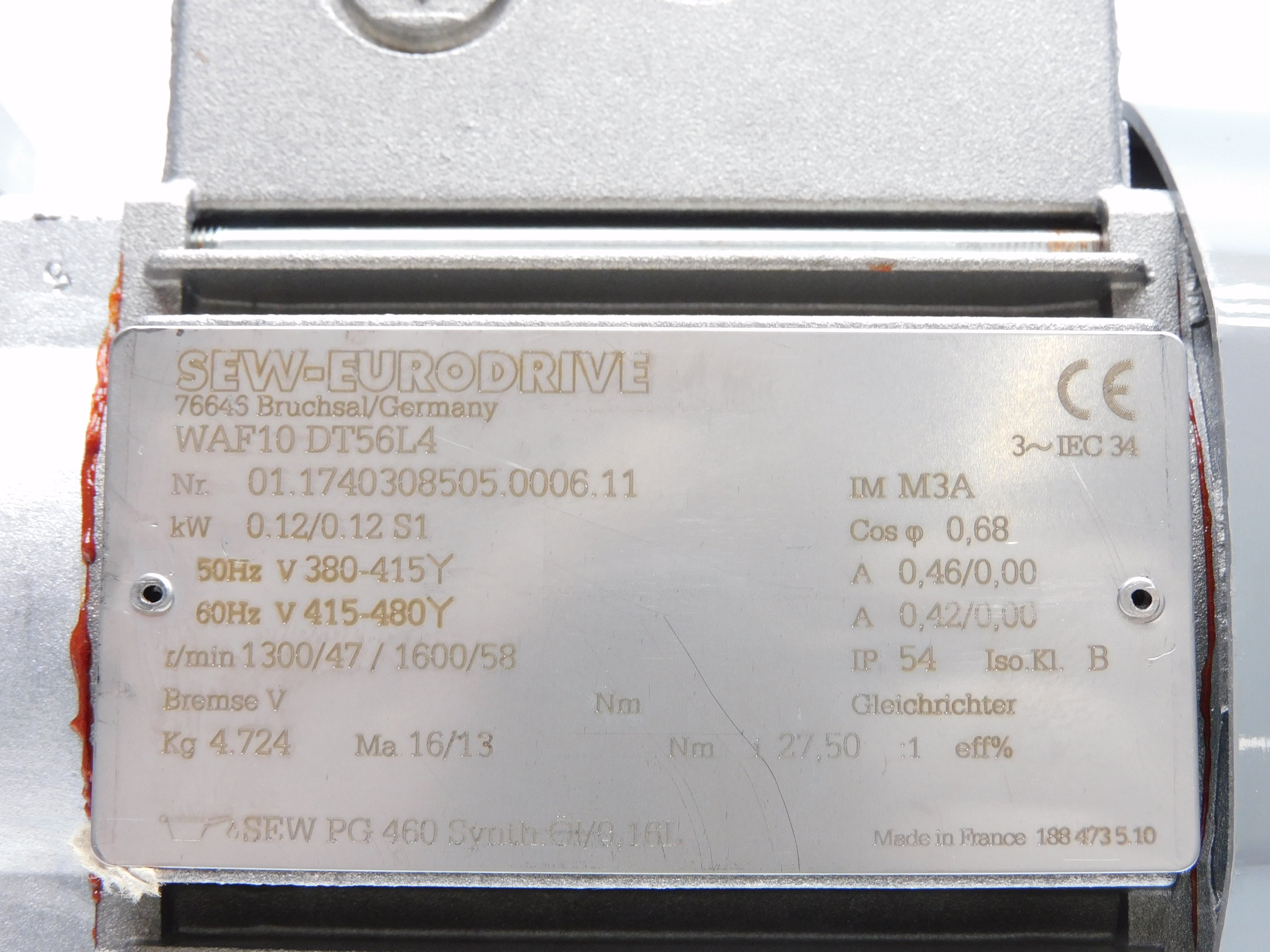 SEW-EURODRIVE WAF10DT56L4 01.1740308505.0006.11 NSNP