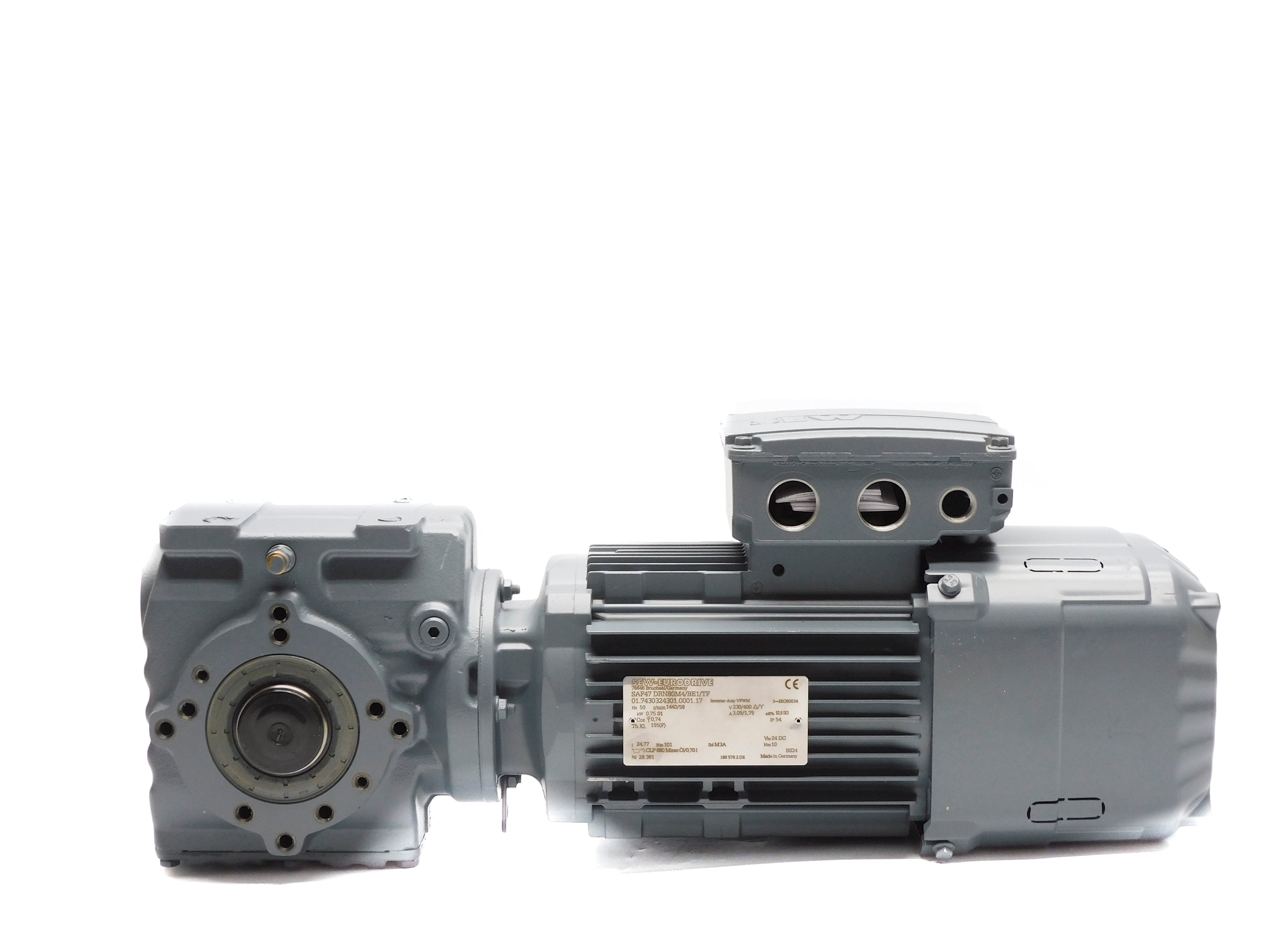 SEW-EURODRIVE SAF47DRN80M4/BE1/TF (AS PICTURED) NSNP