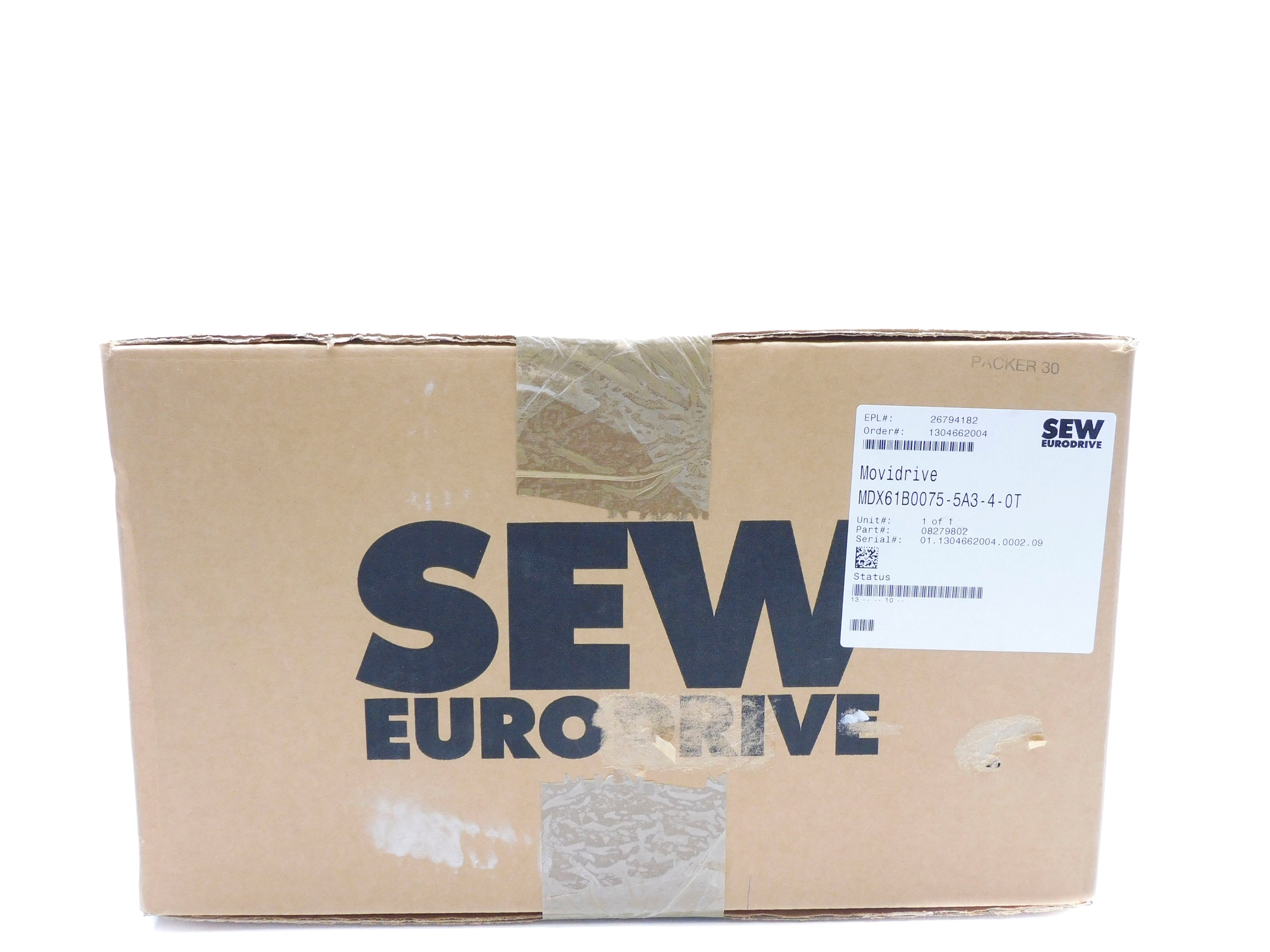 SEW-EURODRIVE MDX61B0075-5A3-4-0T NSFS