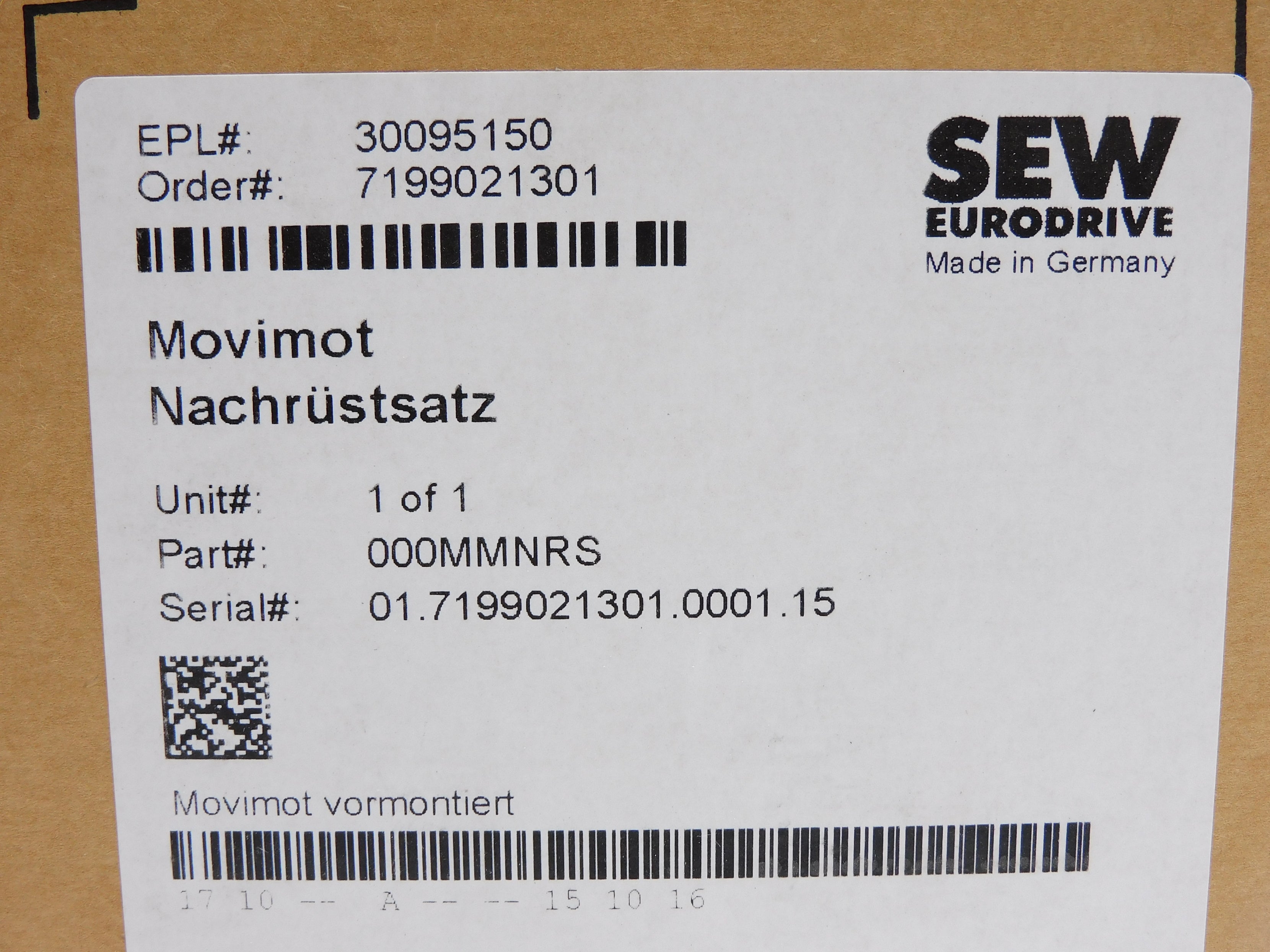 SEW-EURODRIVE MM030D-503-00 NSMP