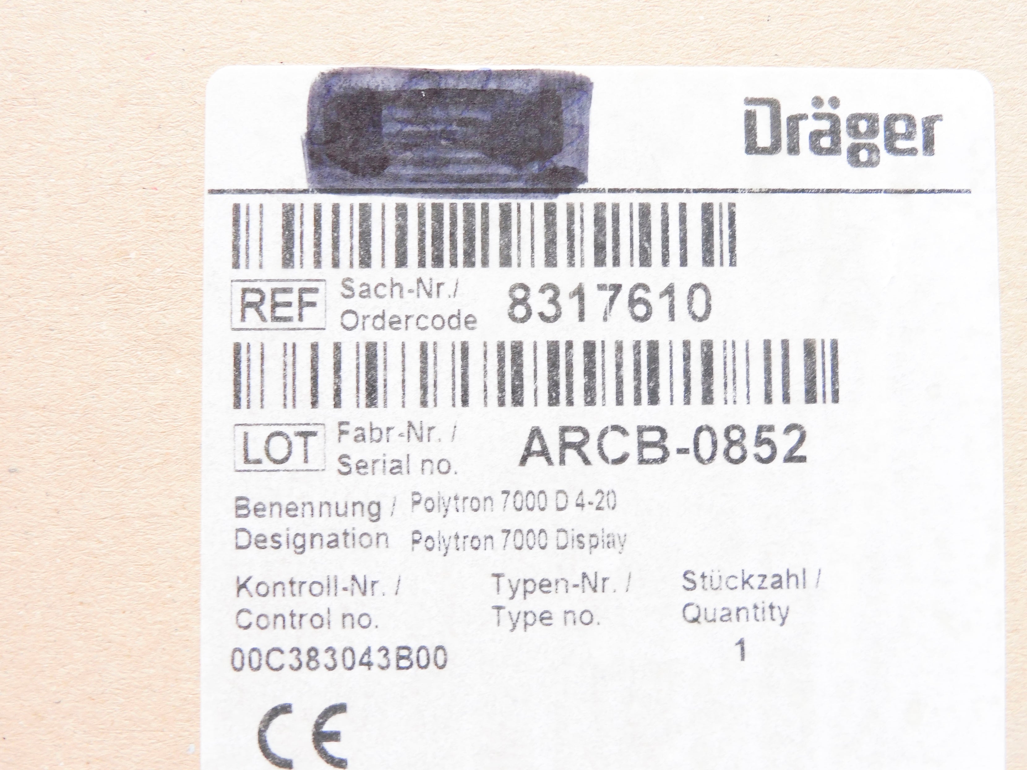 DRAGER 8317610 NSFS