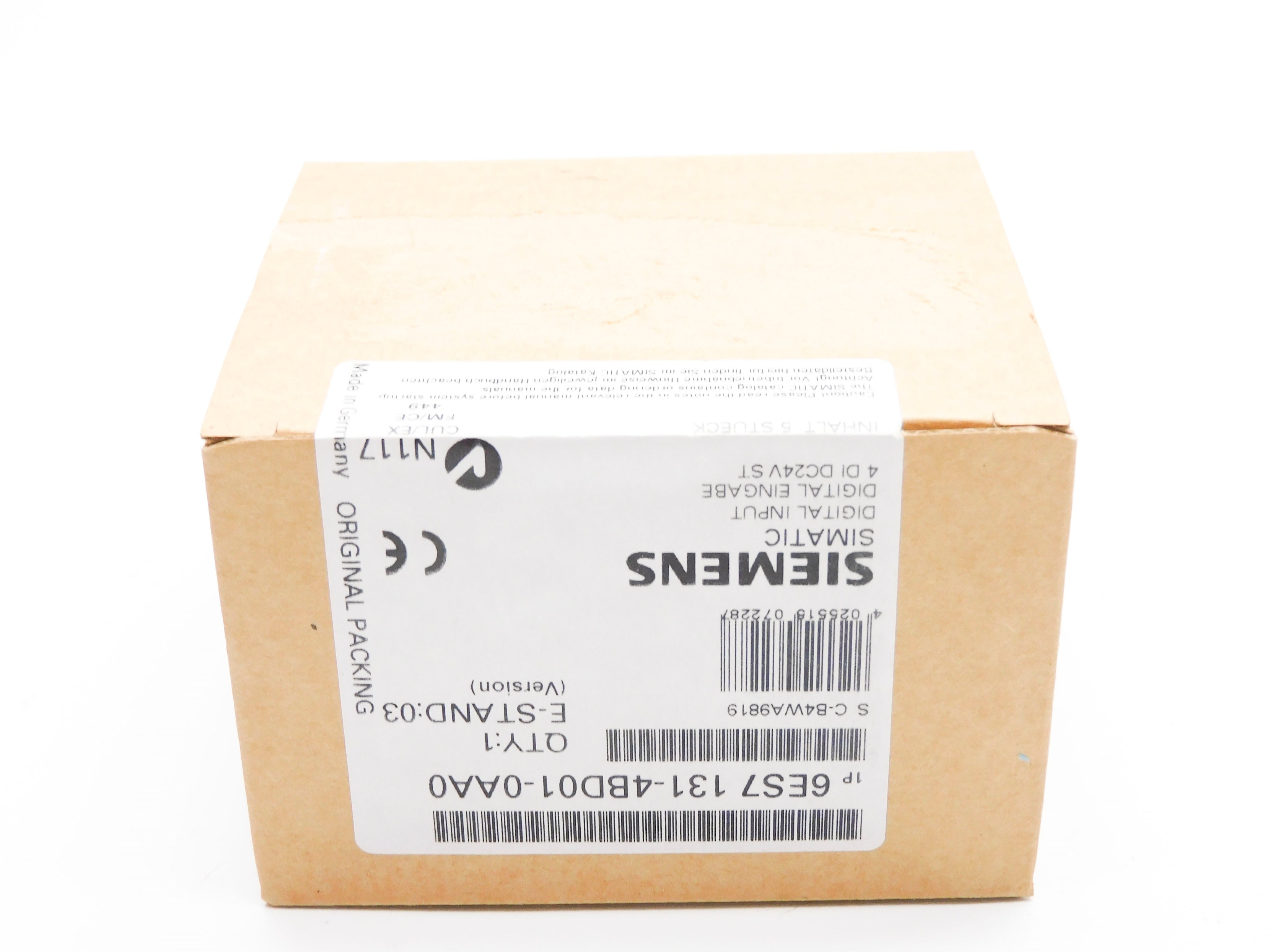 SIEMENS 6ES7131-4BD01-0AA0 (PKG OF 5) NSFS