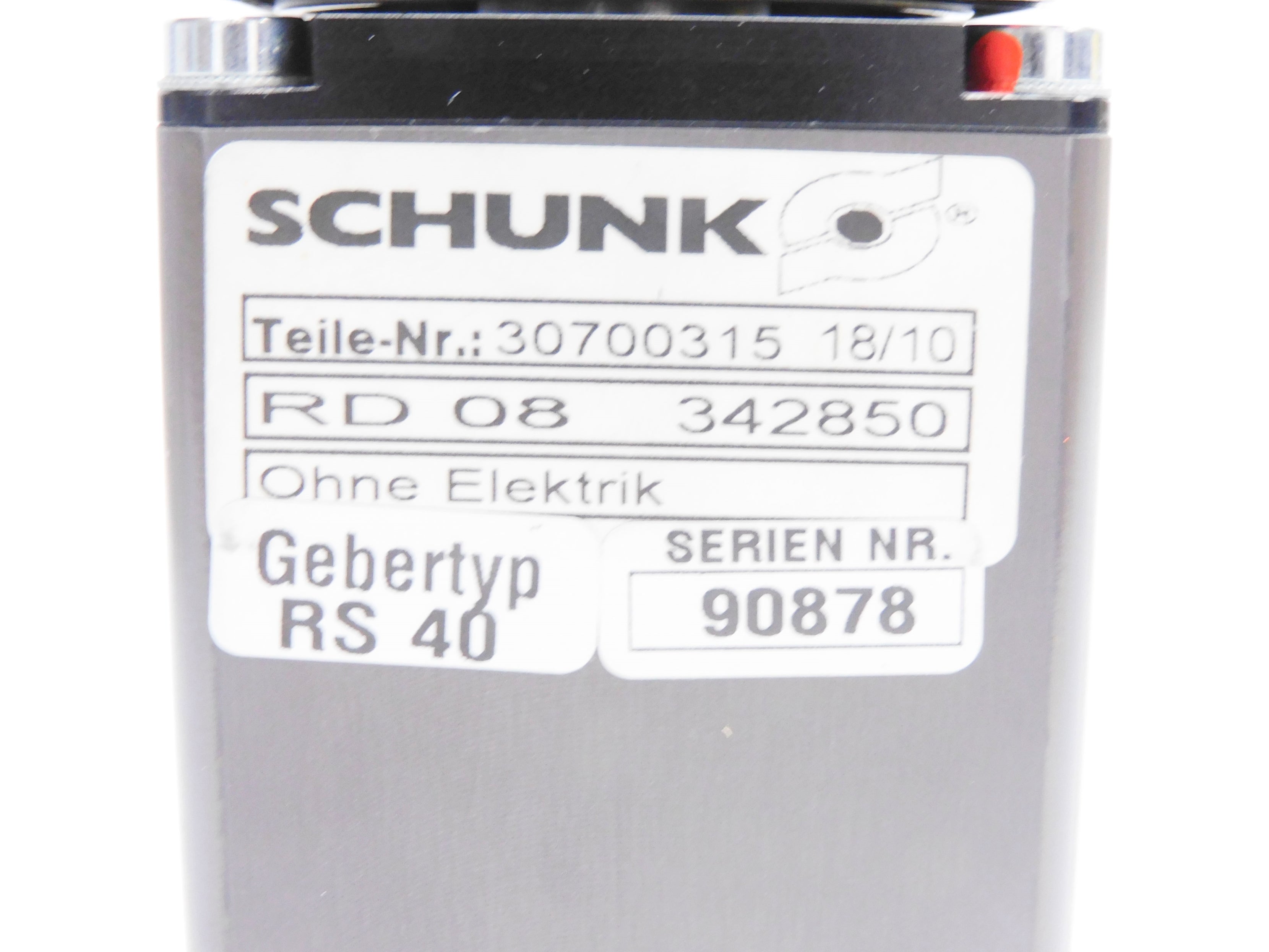 SCHUNK 3070031518/10 RD08342850 NSNP