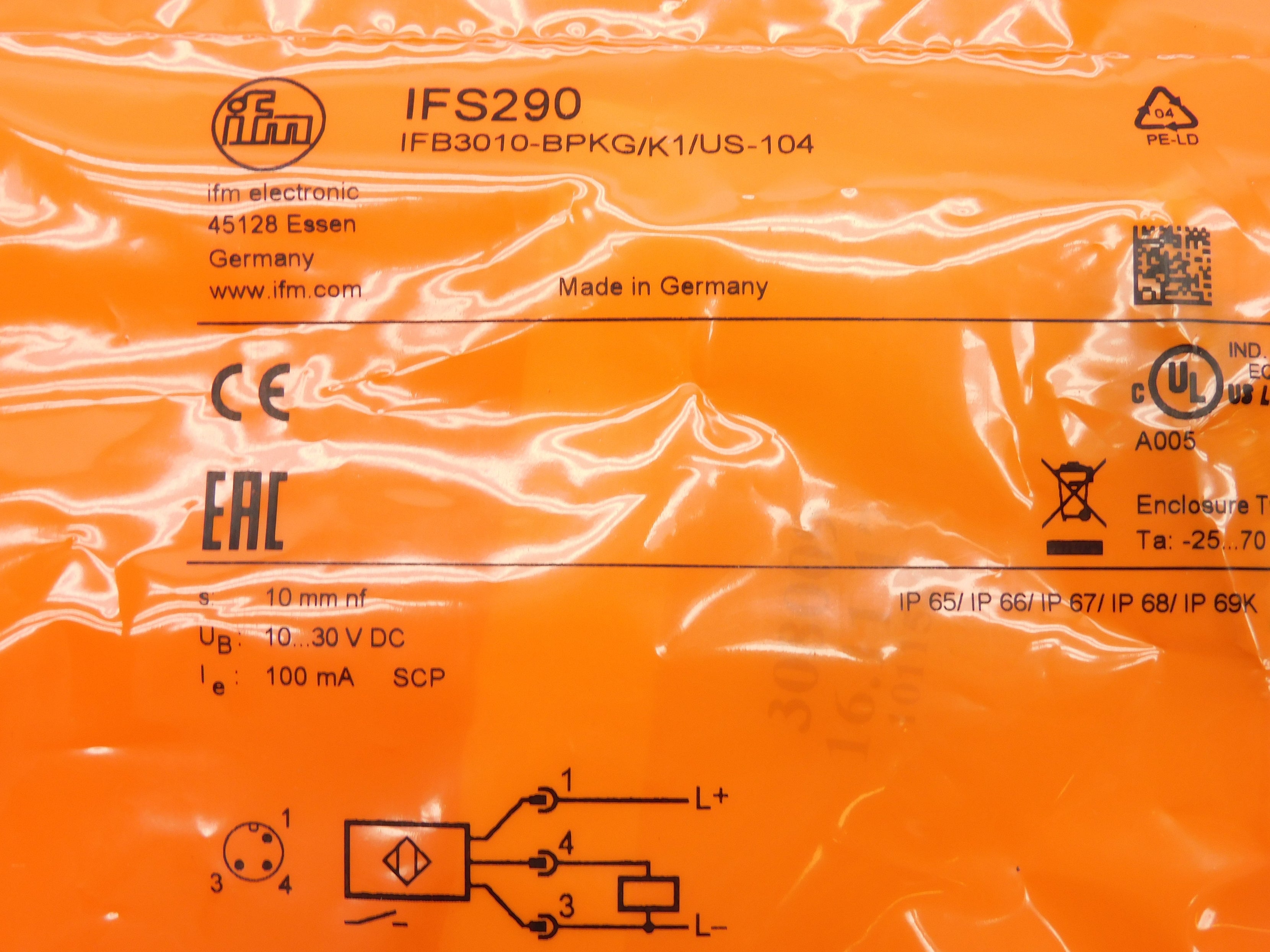 IFM EFECTOR IFS290 NSMP