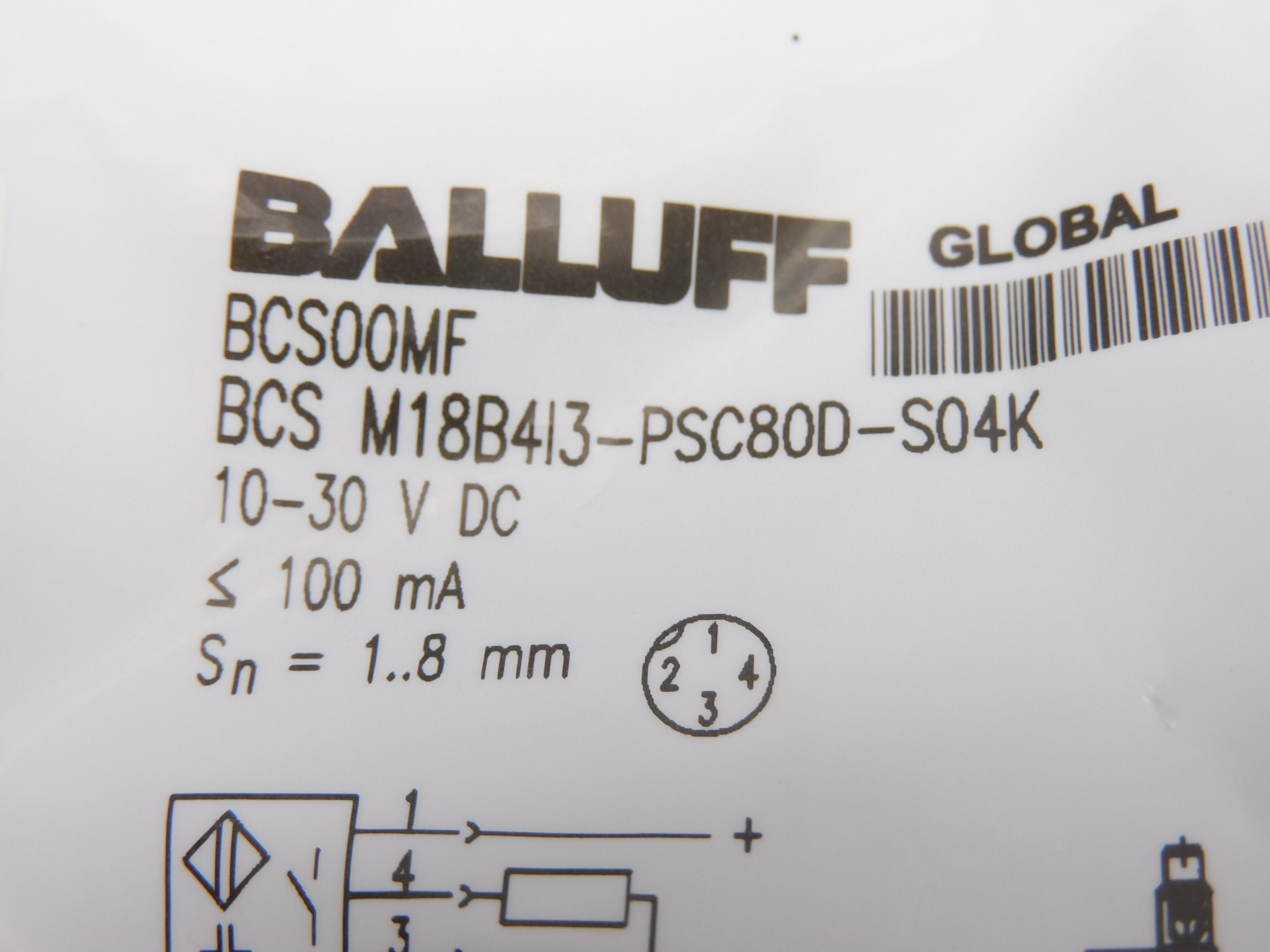 BALLUFF BCSM18B4I3-PSC80D-S04K NSMP