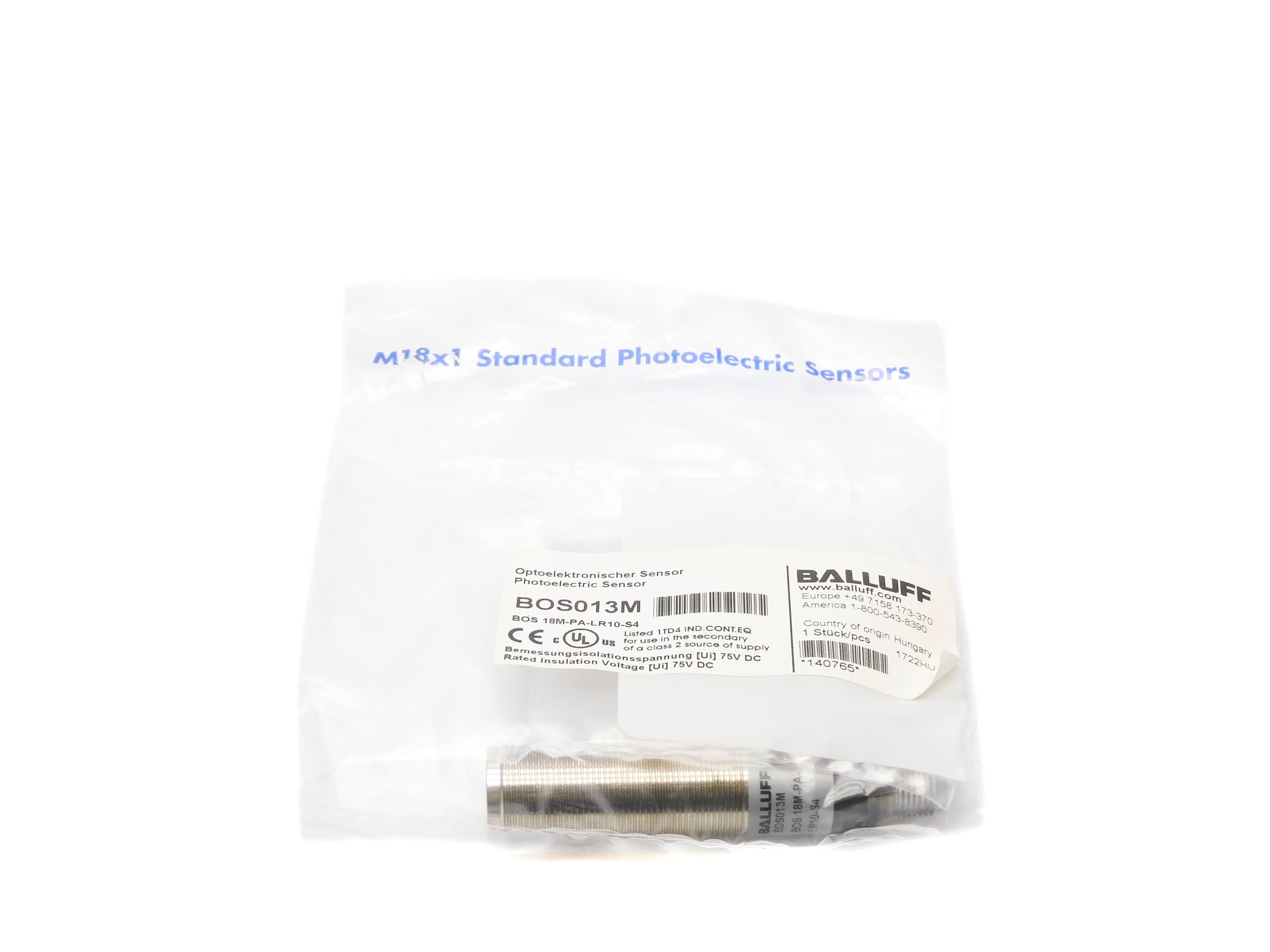 BALLUFF BOS18M-PA-LR10-S4 NSMP