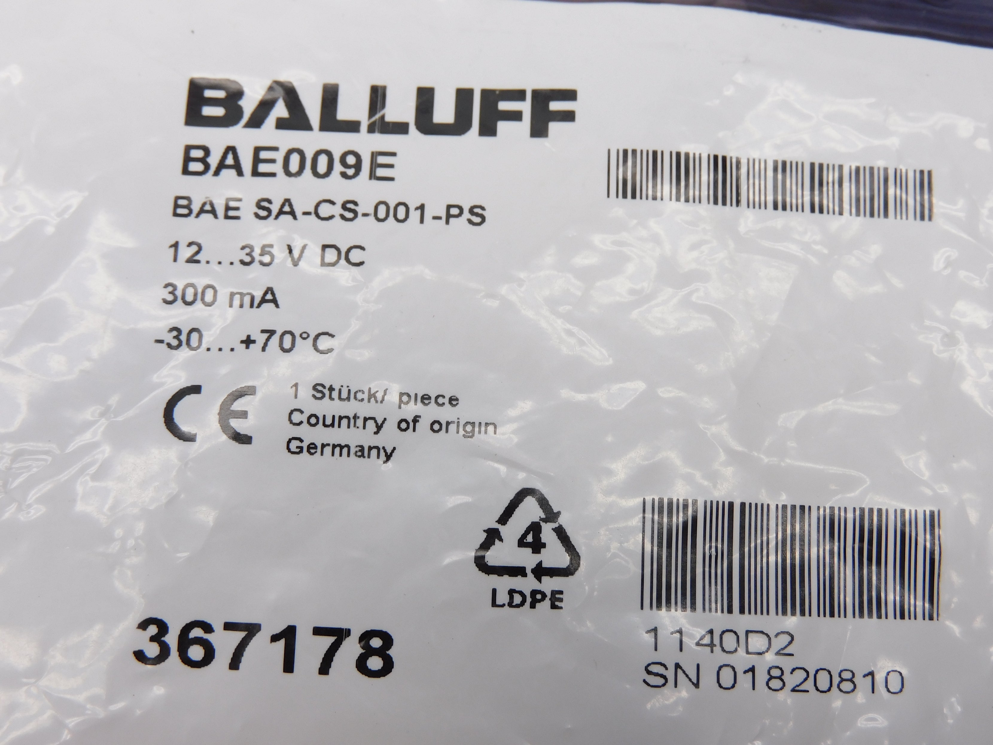 BALLUFF BAESA-CS-001-PS NSMP