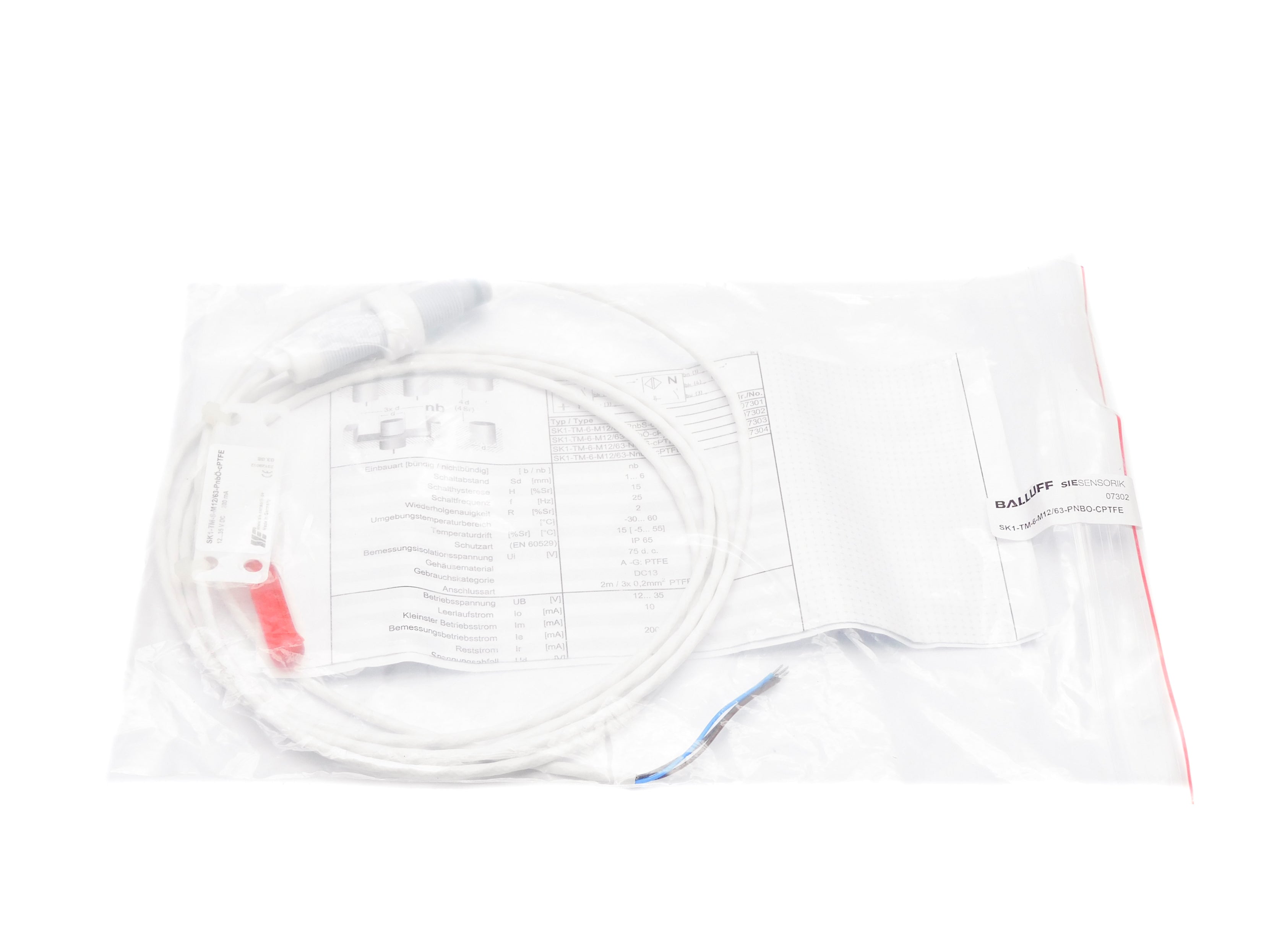 BALLUFF SK1-TM-6-M12/63-PNBO-CPTFE NSMP