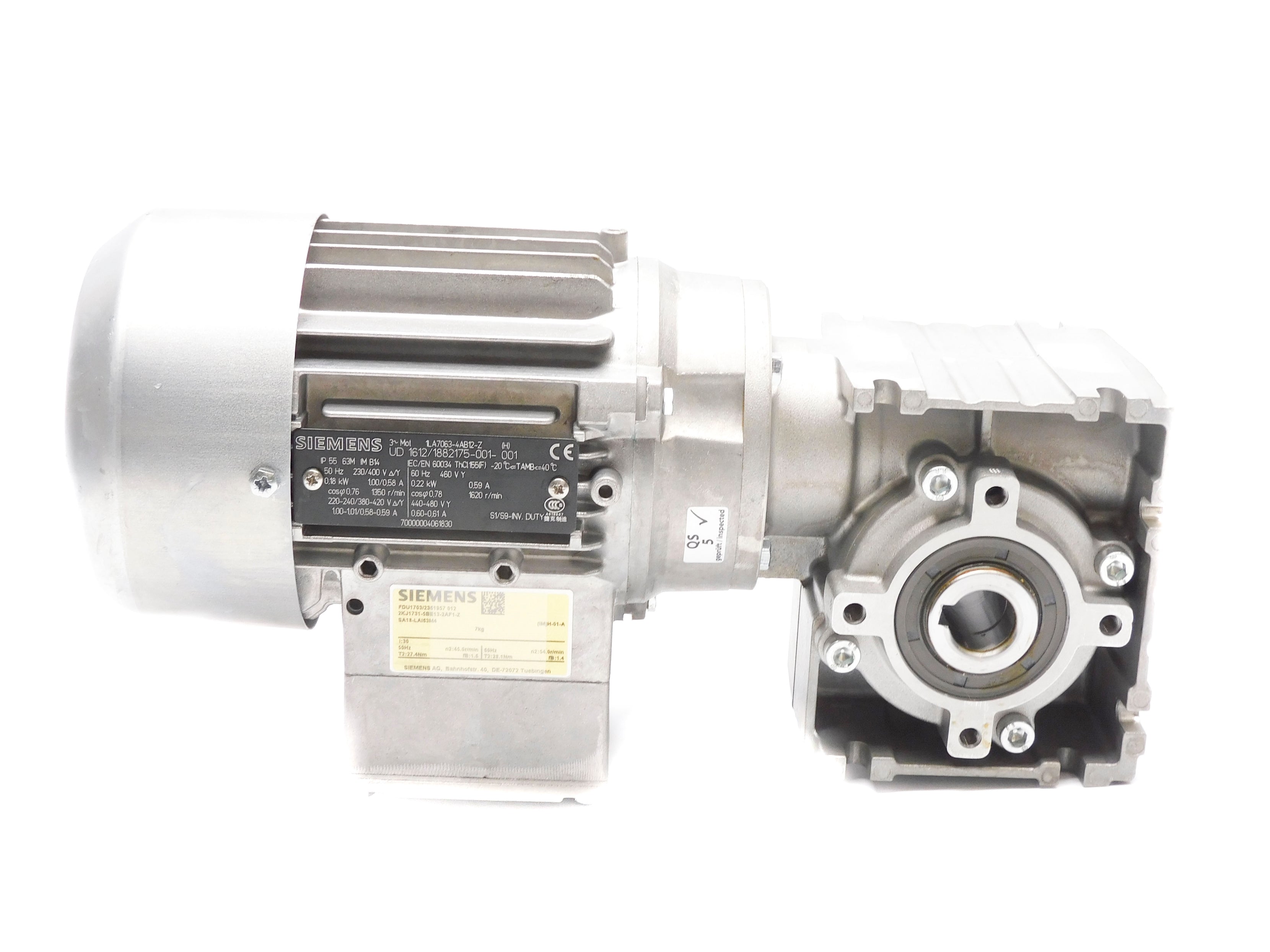 SIEMENS 1LA7063-4AB12-Z (AS PICTURED) NSNP