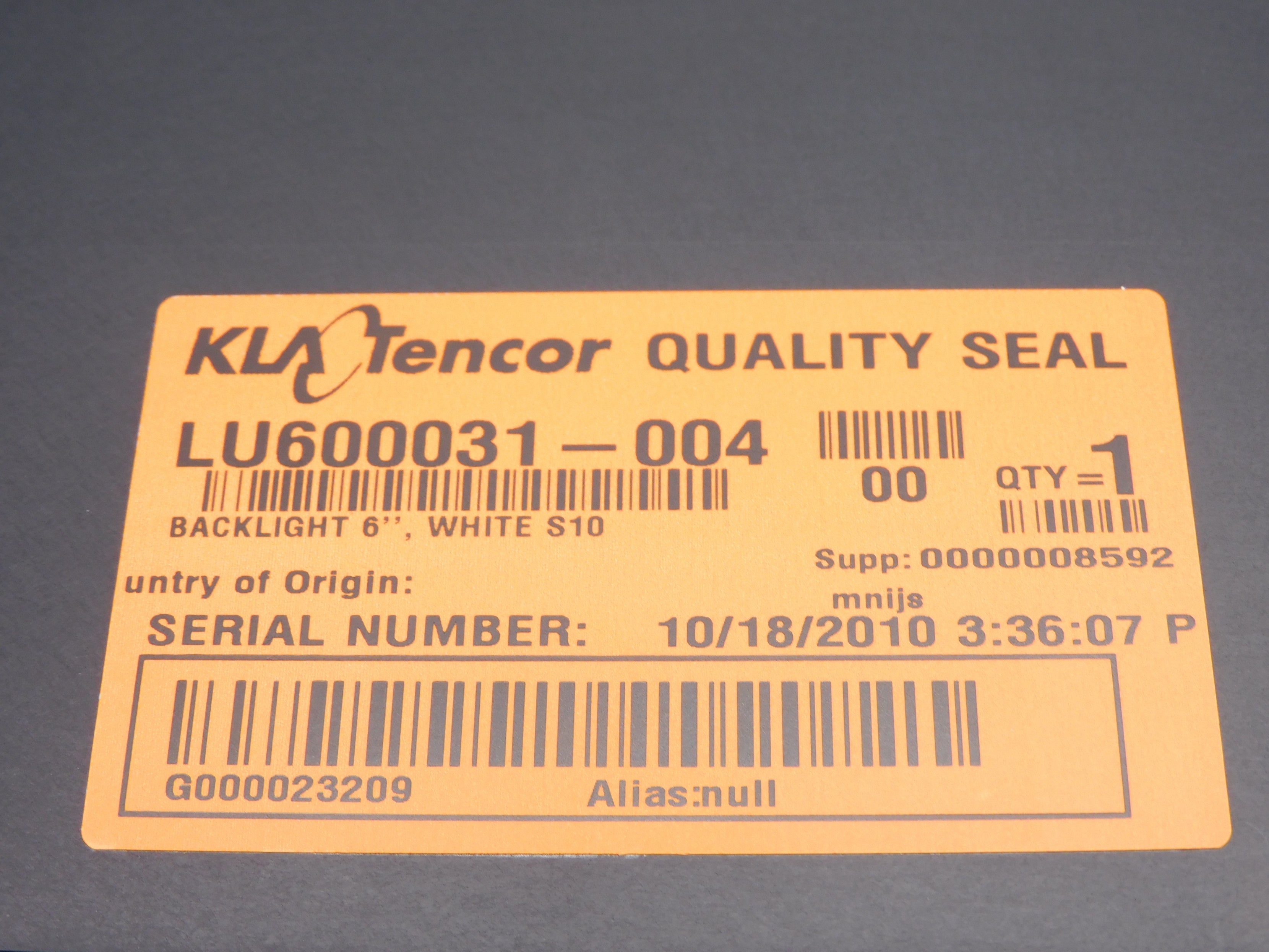 KLA TENCOR LU600031-004 NSNP