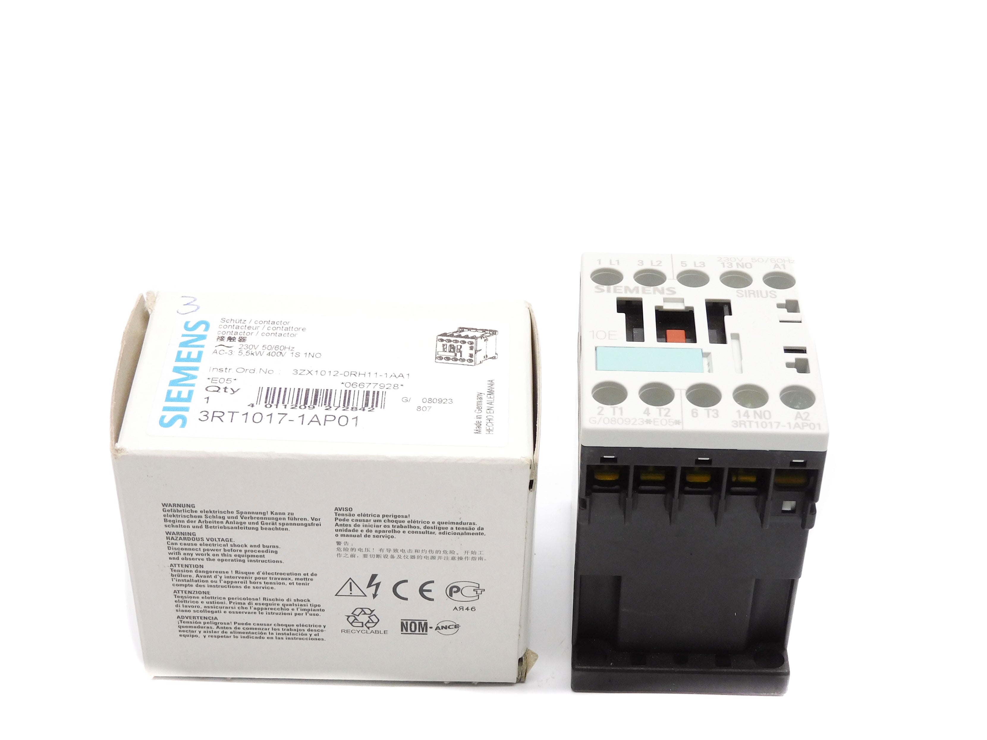 SIEMENS 3RT1017-1AP01 230V NSMP