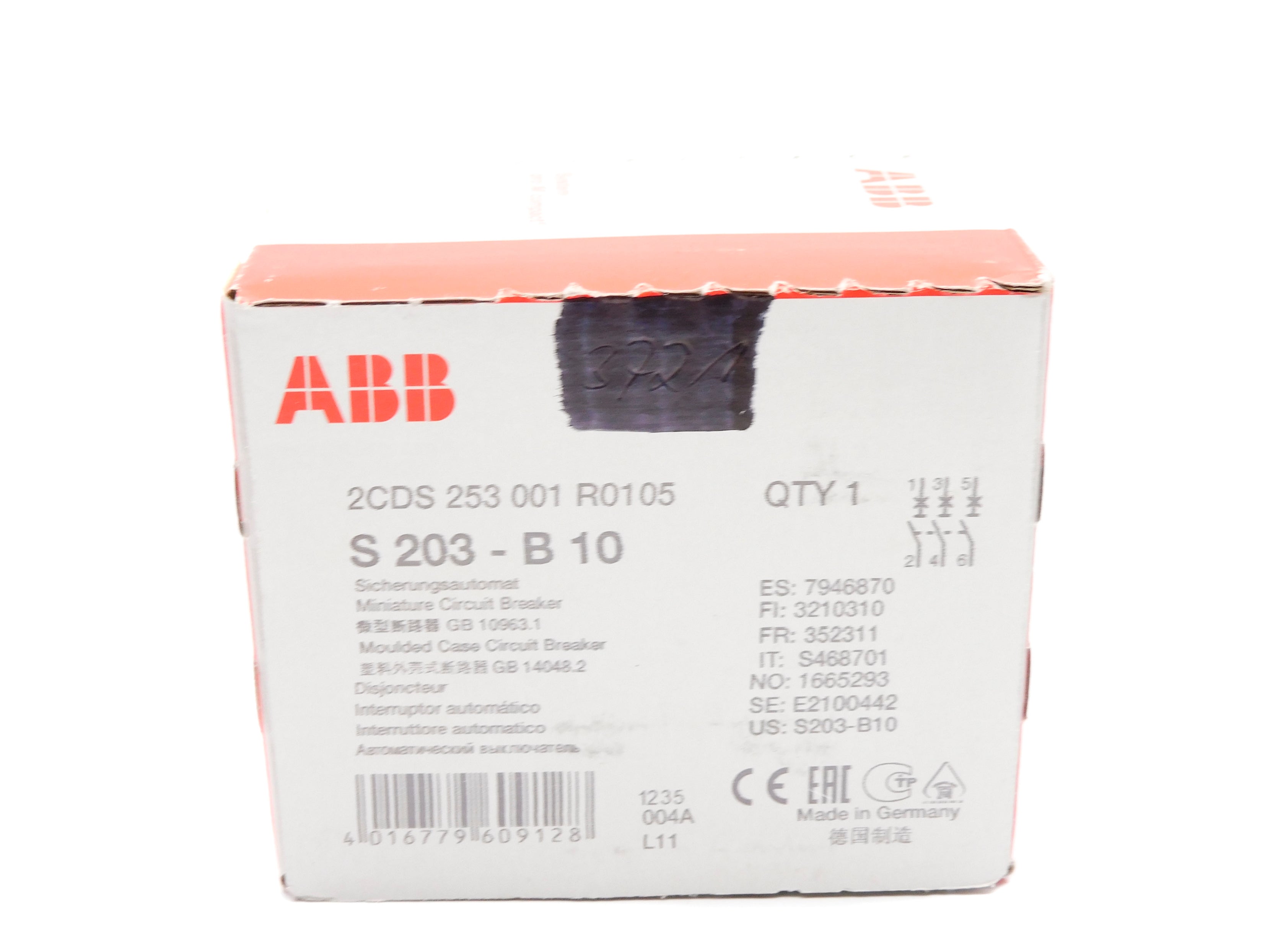 ABB S203-B10 2CDS253001R0105 10A NSFS