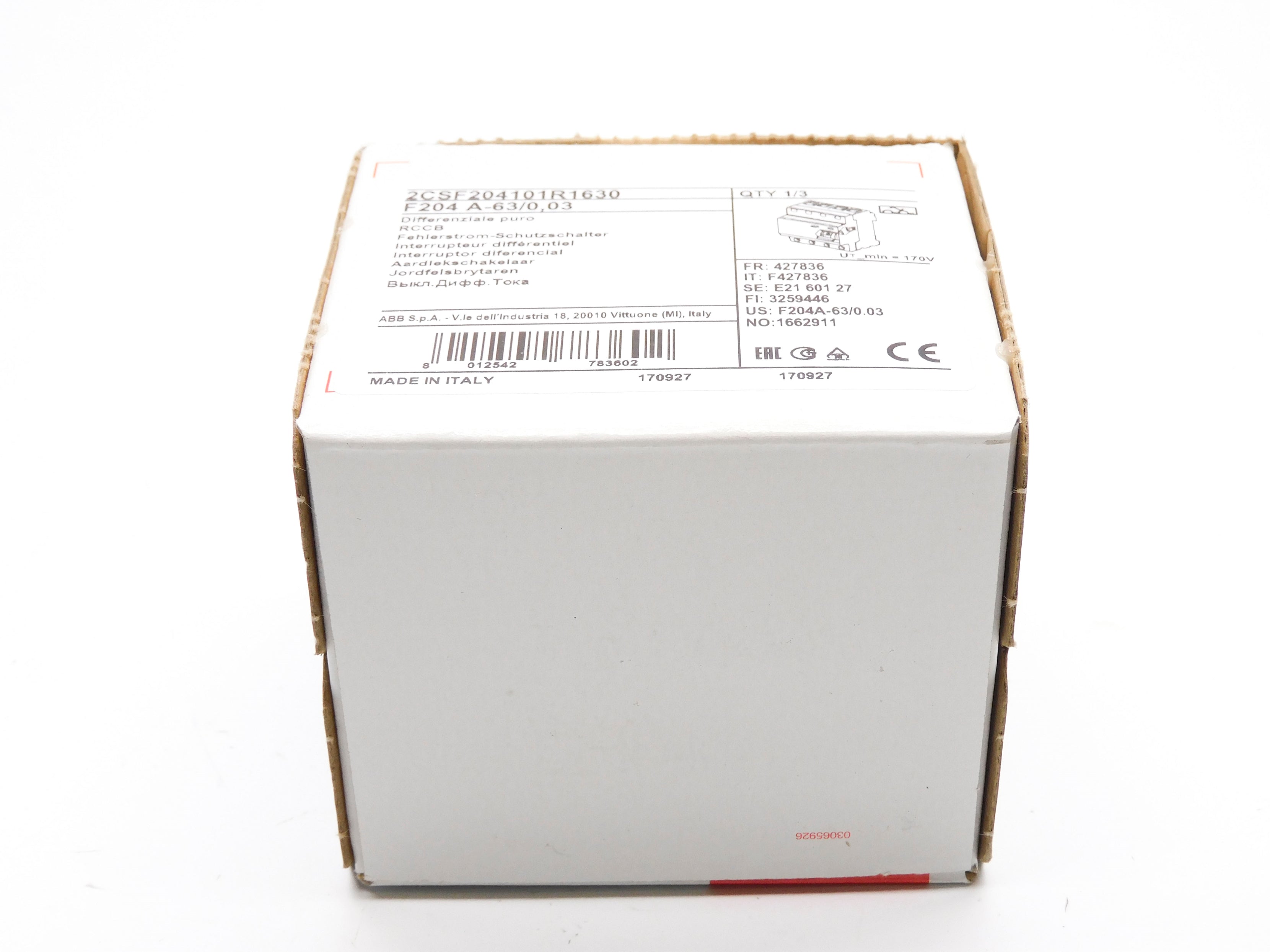 ABB F204A-63/0,03 63A NSFS