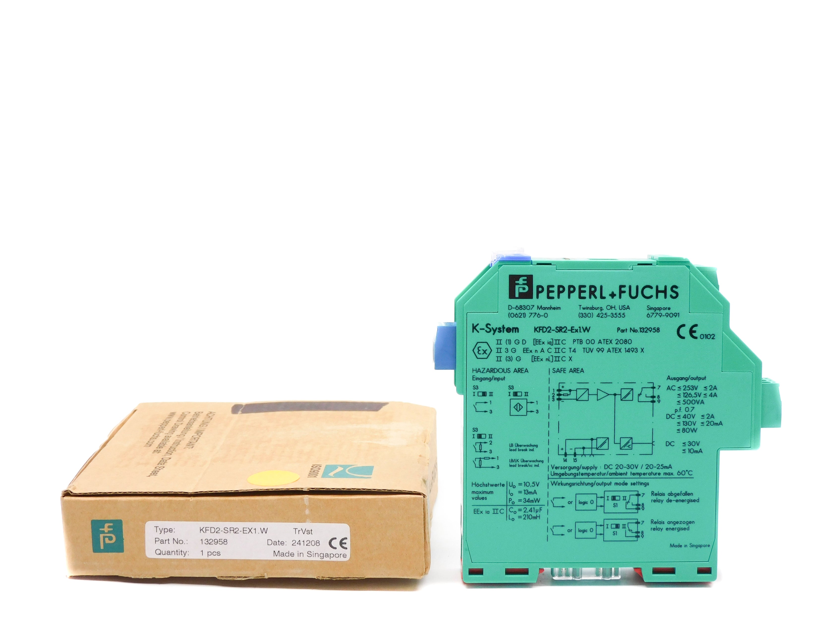 PEPPERL+FUCHS KFD2-SR2-EX1.W 132958 NSMP