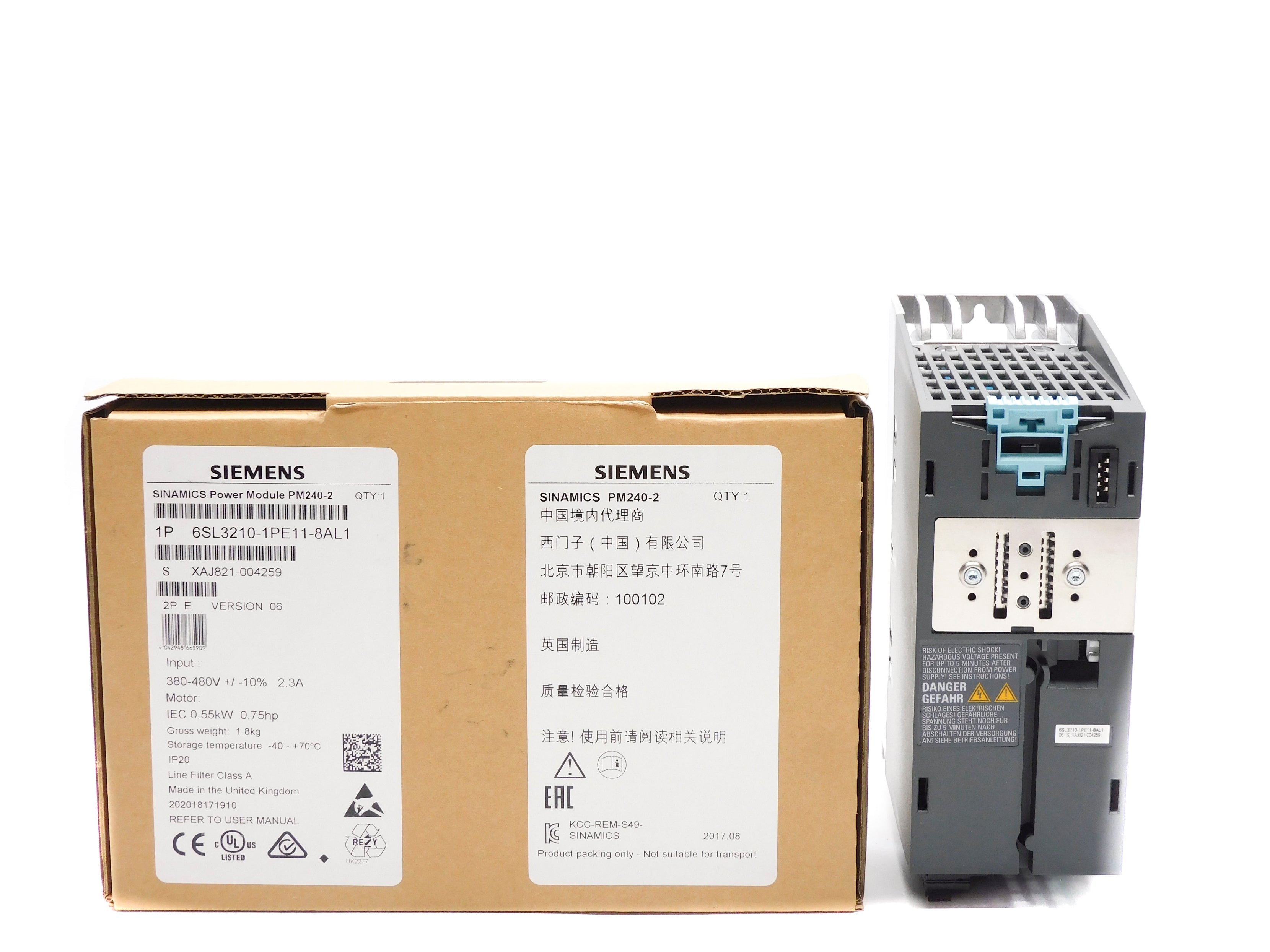 SIEMENS 6SL3210-1PE11-8AL1 NSMP