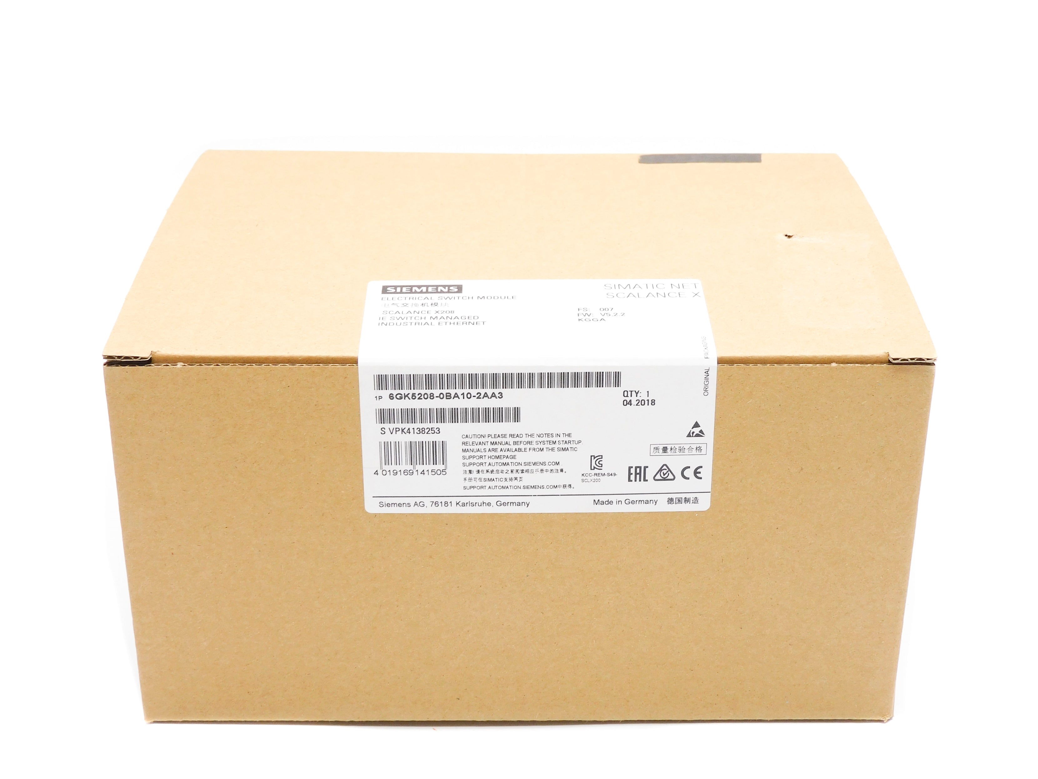 SIEMENS 6GK5208-0BA10-2AA3 NSFS