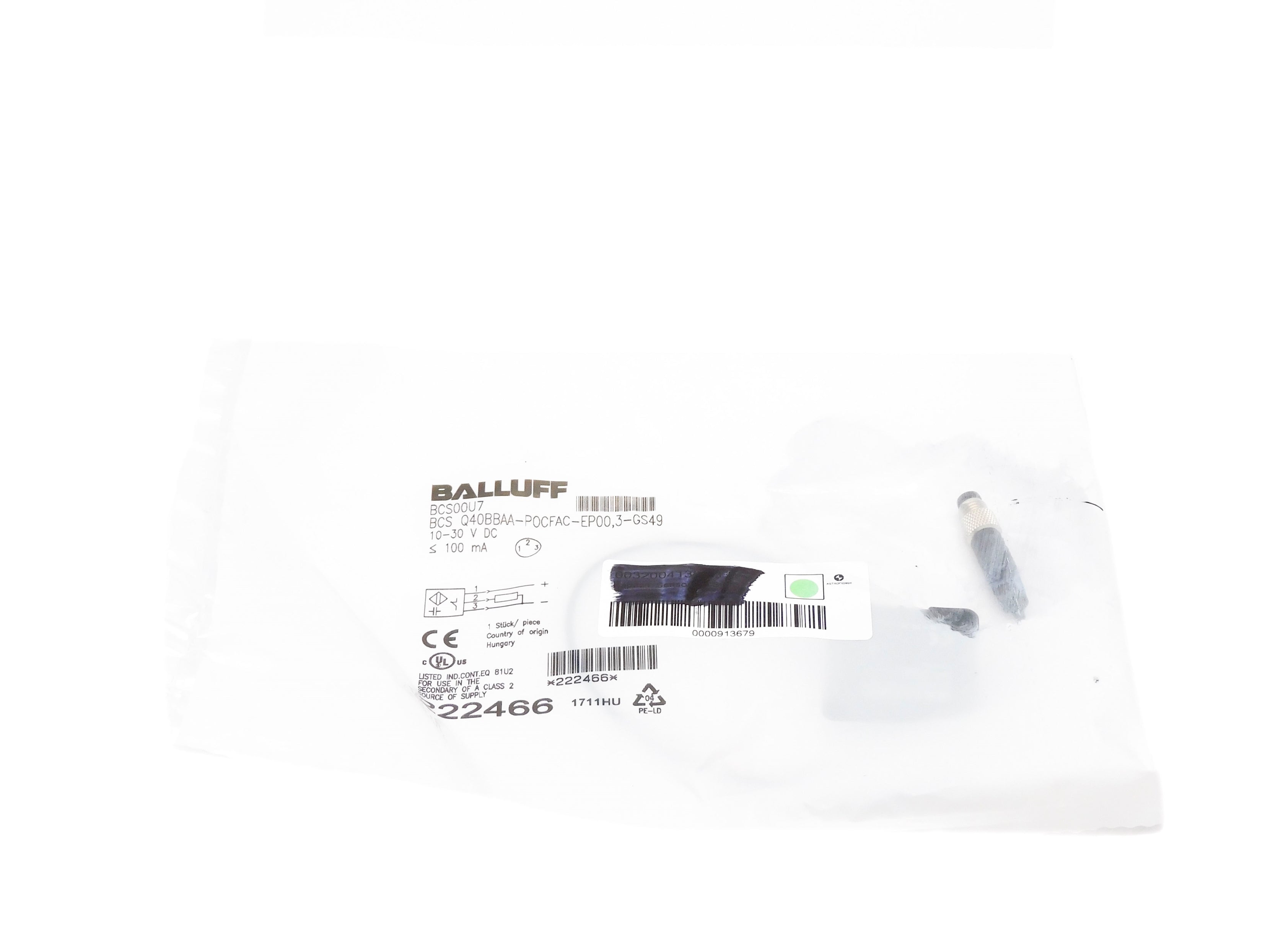 BALLUFF BCSQ40BBAA-P0CFAC-EP00,3-GS49 NSMP