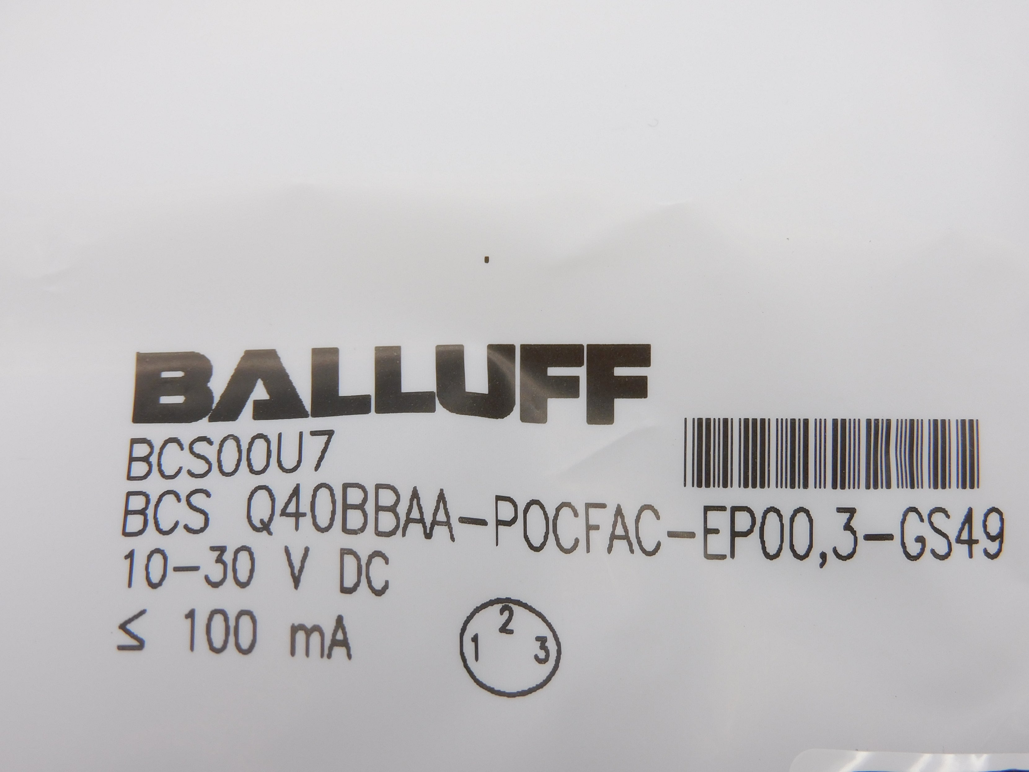 BALLUFF BCSQ40BBAA-P0CFAC-EP00,3-GS49 NSMP
