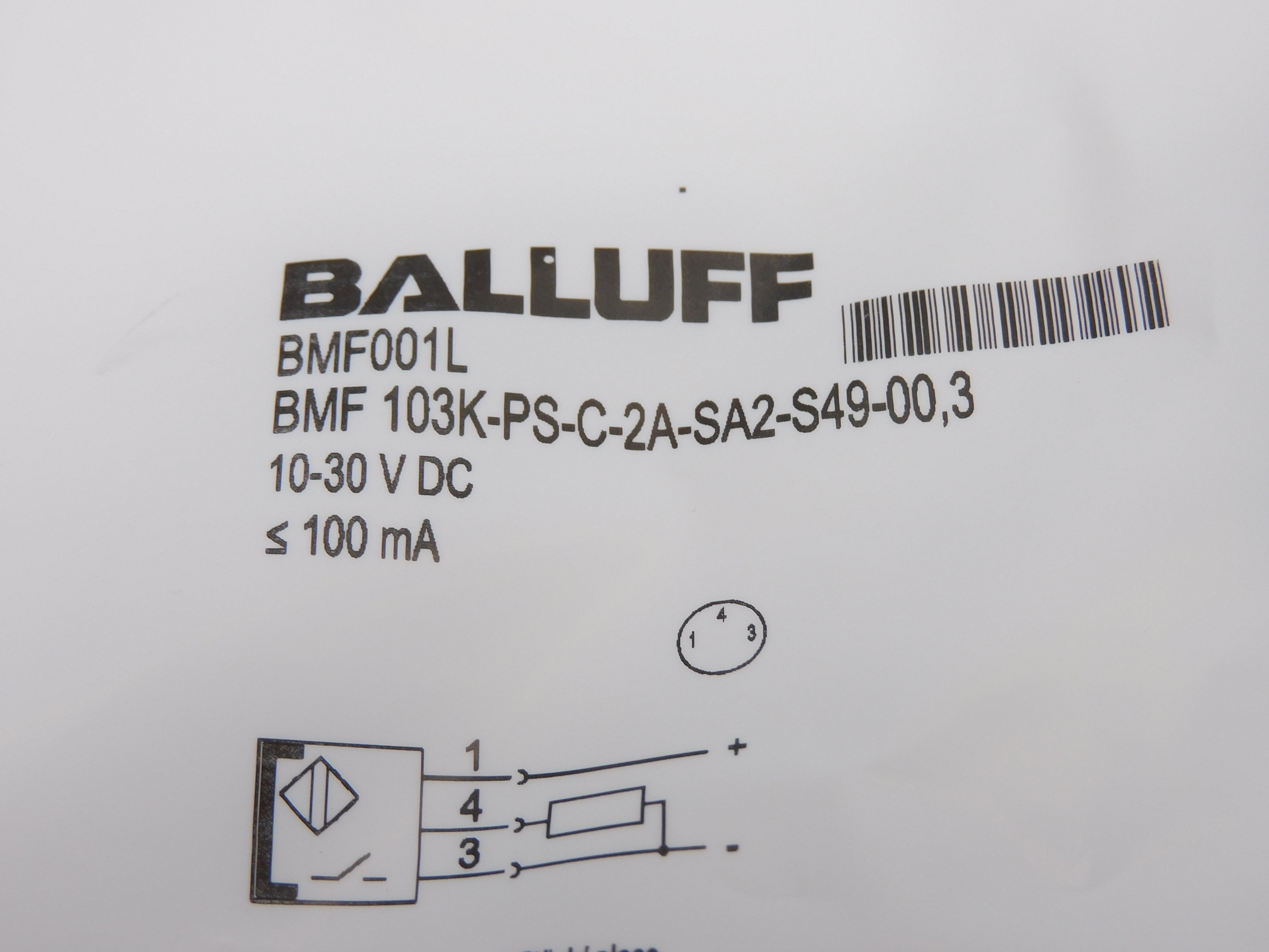BALLUFF BMF103K-PS-C-2A-SA2-S49-00,3 NSMP