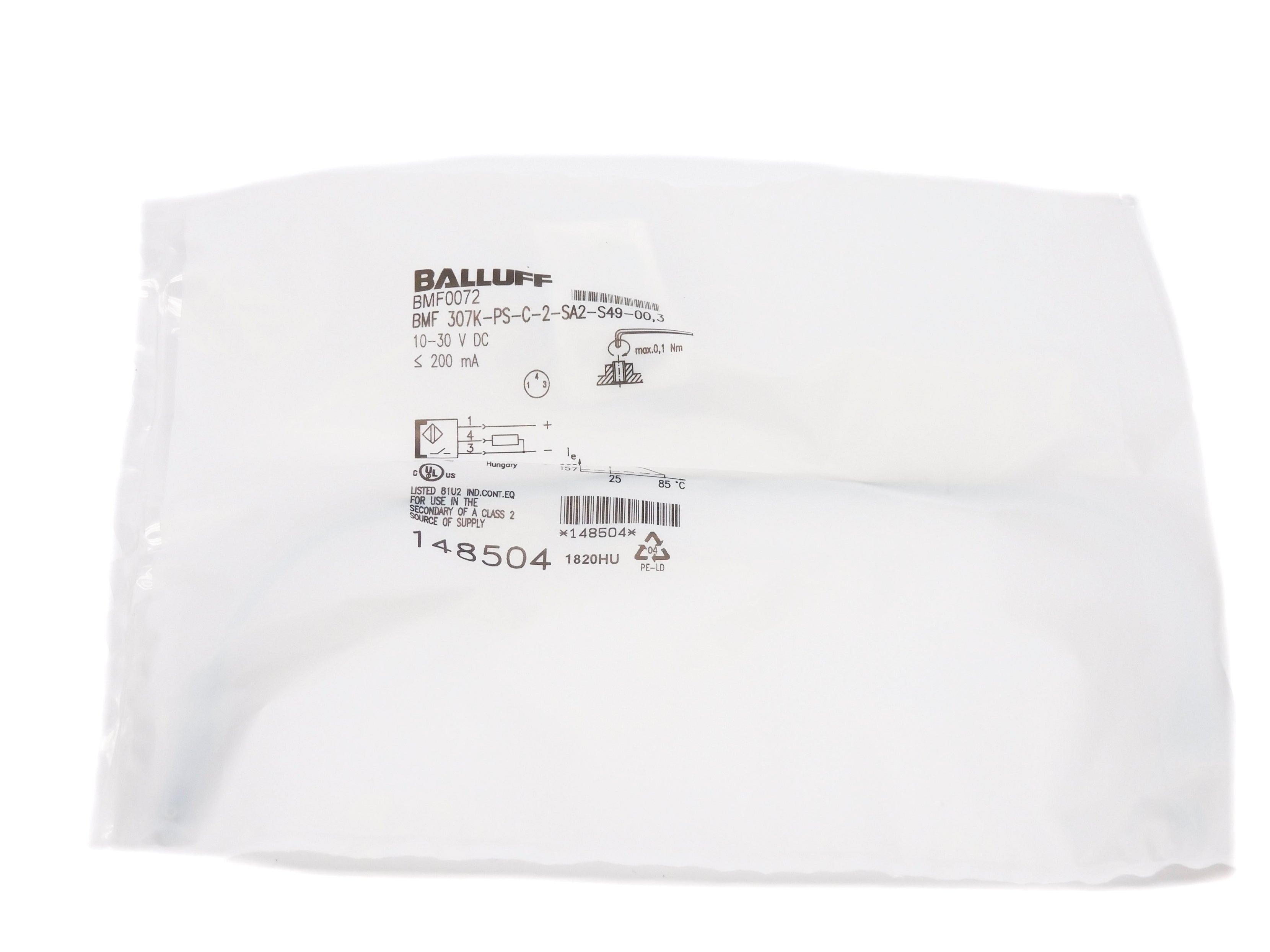 BALLUFF BMF307K-PS-C2-SA2-S49-00,3 NSMP