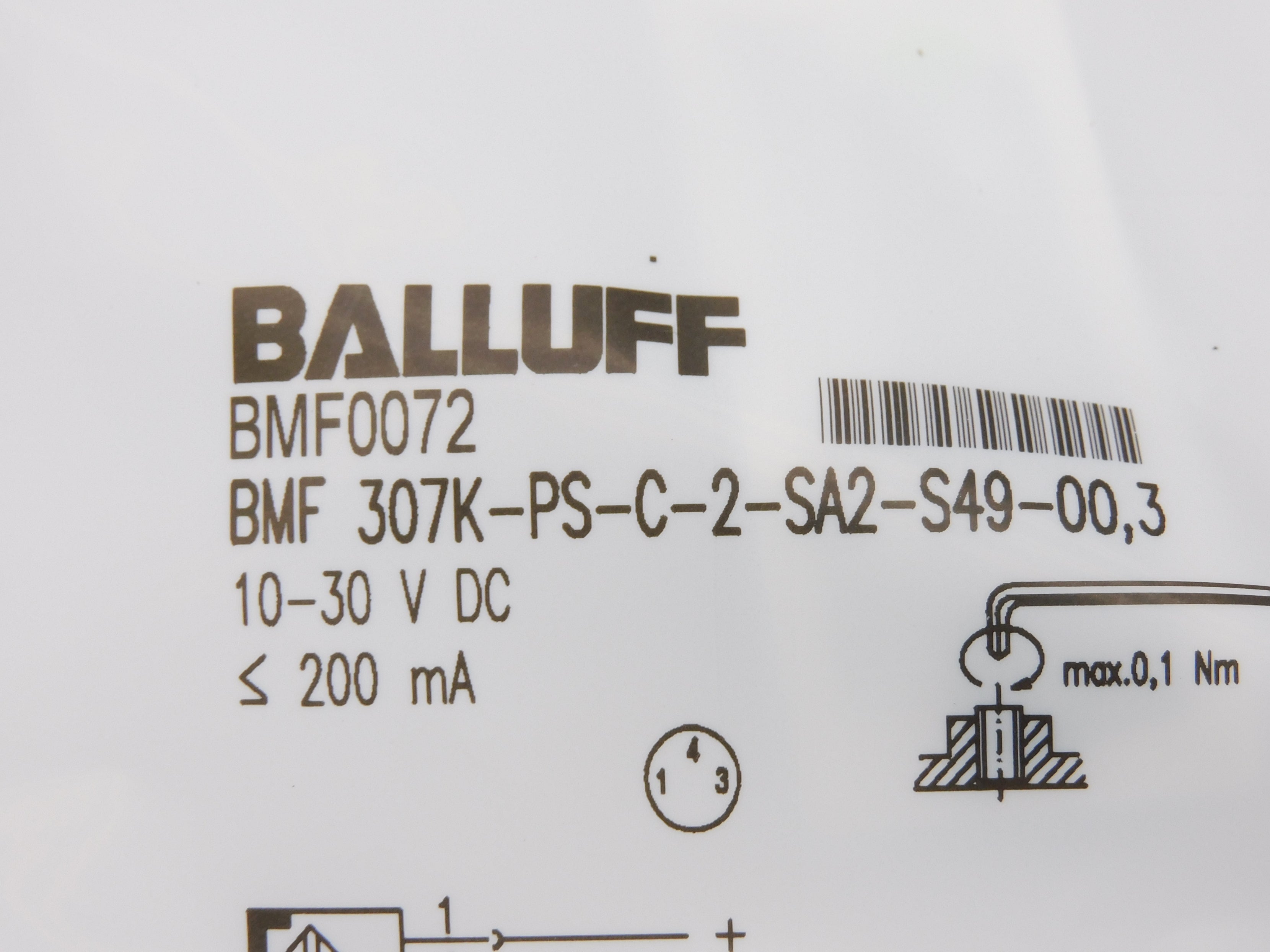 BALLUFF BMF307K-PS-C2-SA2-S49-00,3 NSMP