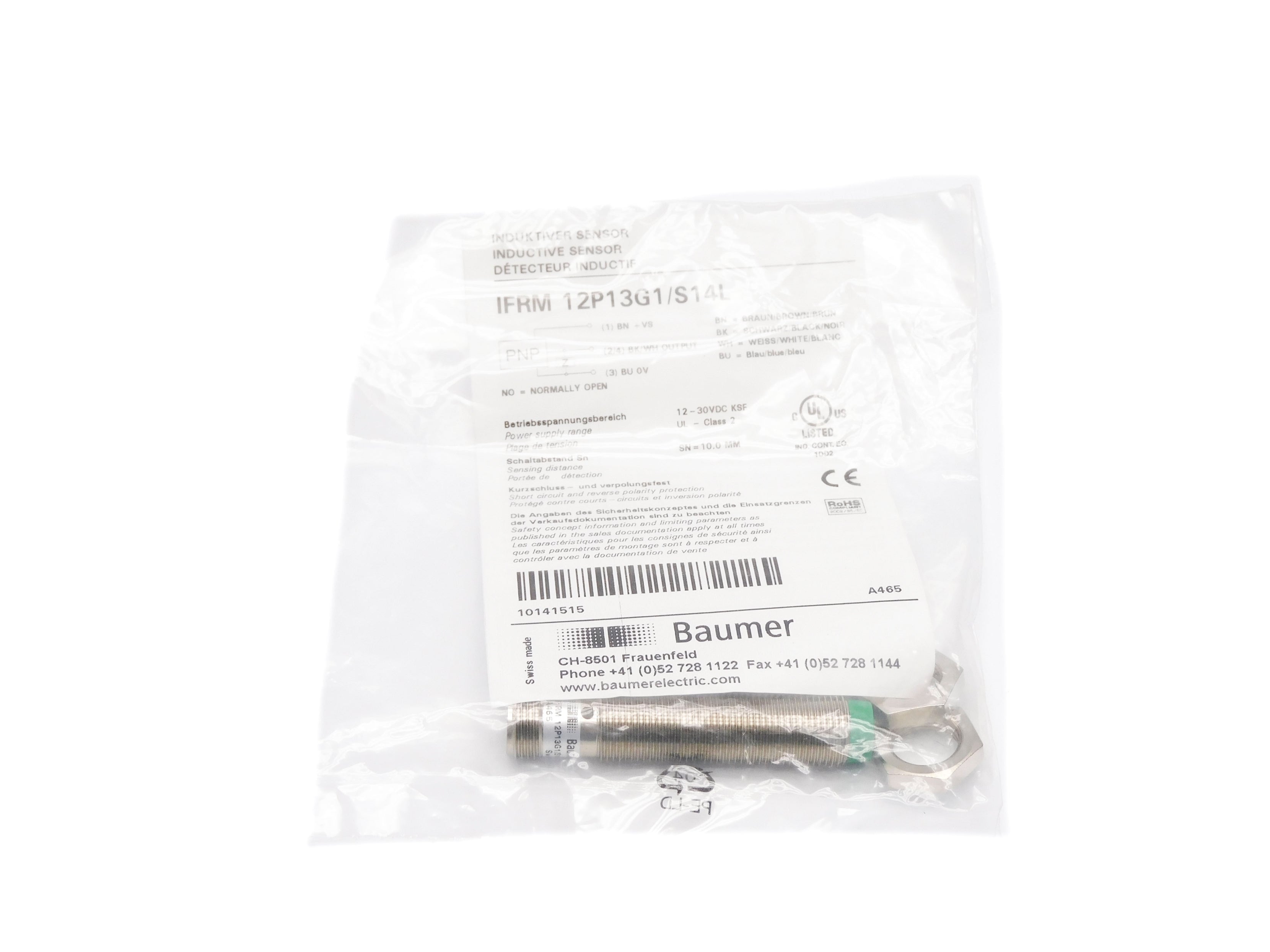 BAUMER ELECTRIC IFRM12P13G1/S14L NSMP