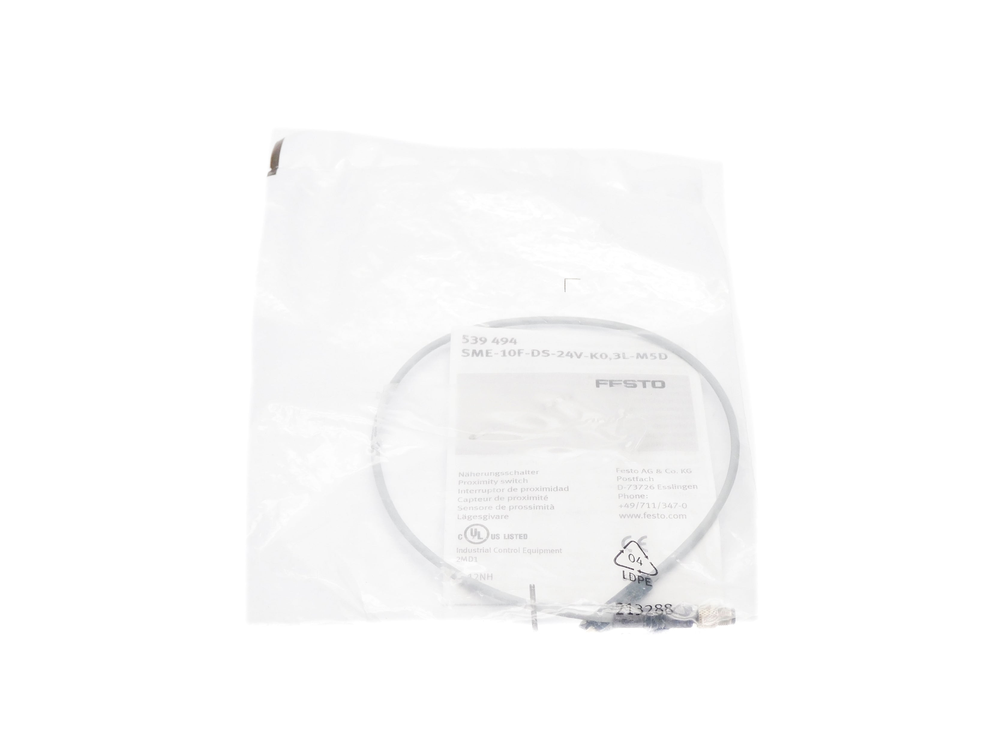 FESTO SME-10F-DS-24V-K0,3L-M5D 539494 NSMP