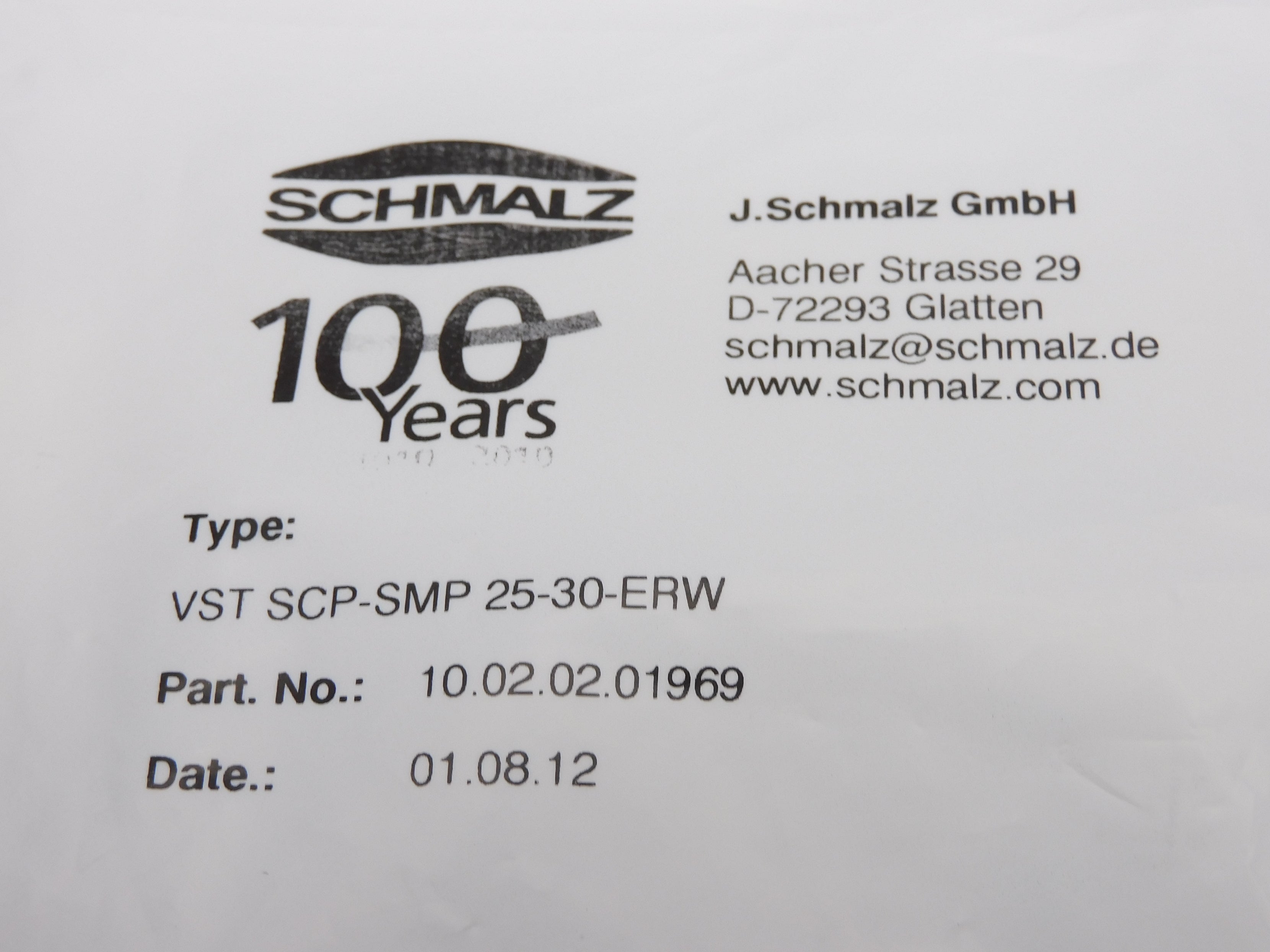 SCHMALZ VSTSCP-SMP25-30-ERW NSMP