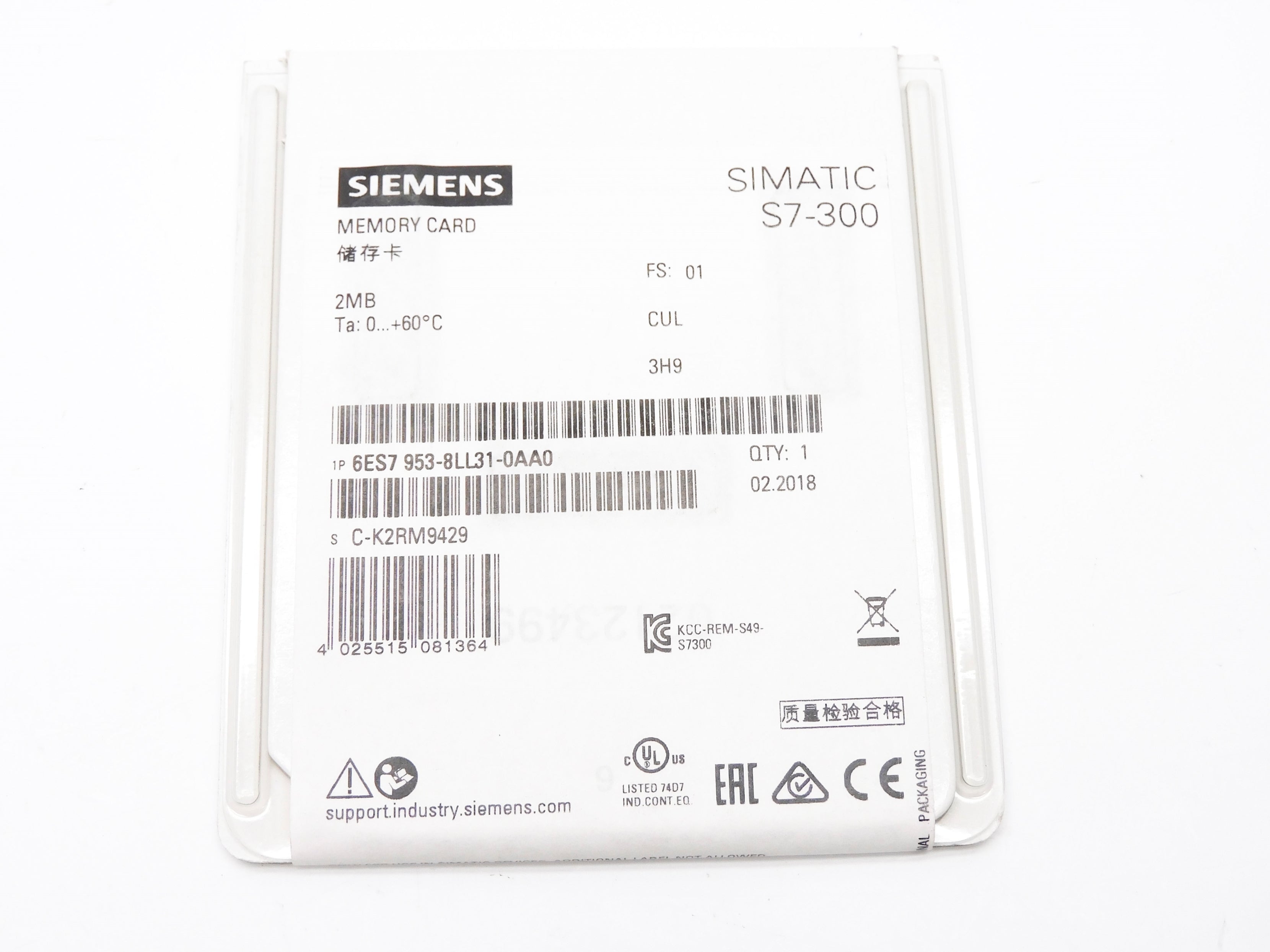 SIEMENS 6ES7953-8LL31-0AA0 NSFS