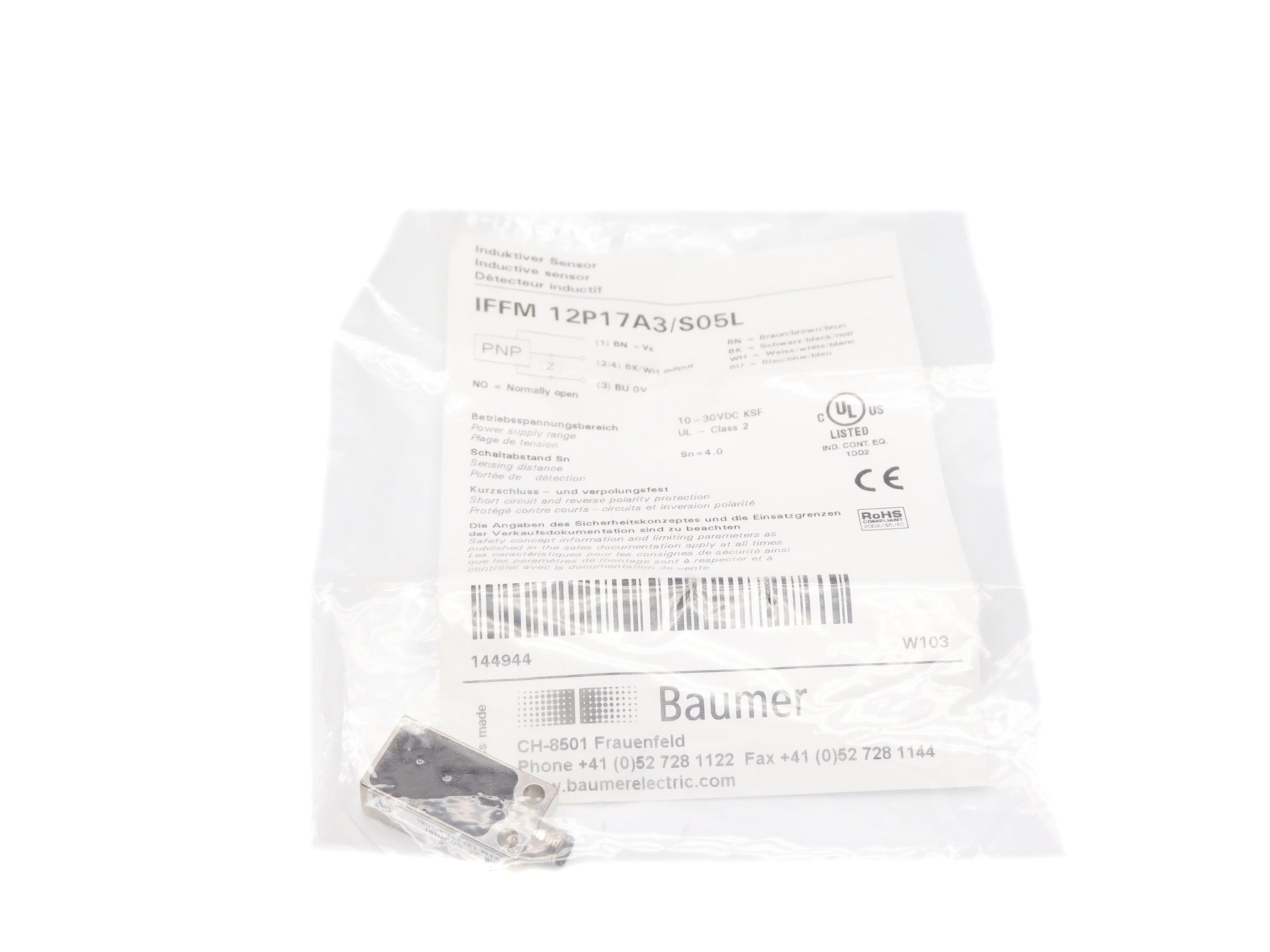 BAUMER IFFM12P17A3/S05L NSMP