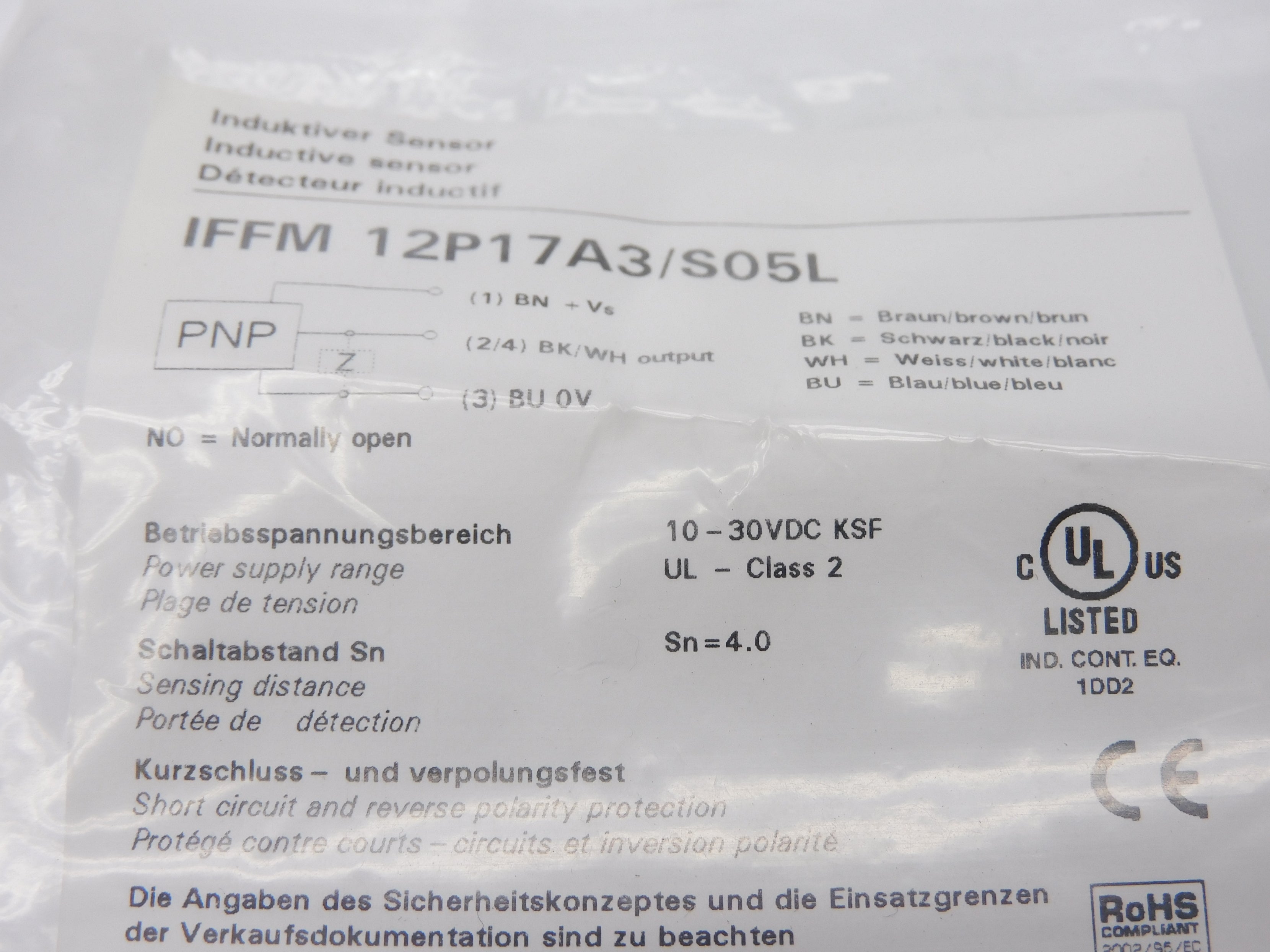 BAUMER IFFM12P17A3/S05L NSMP