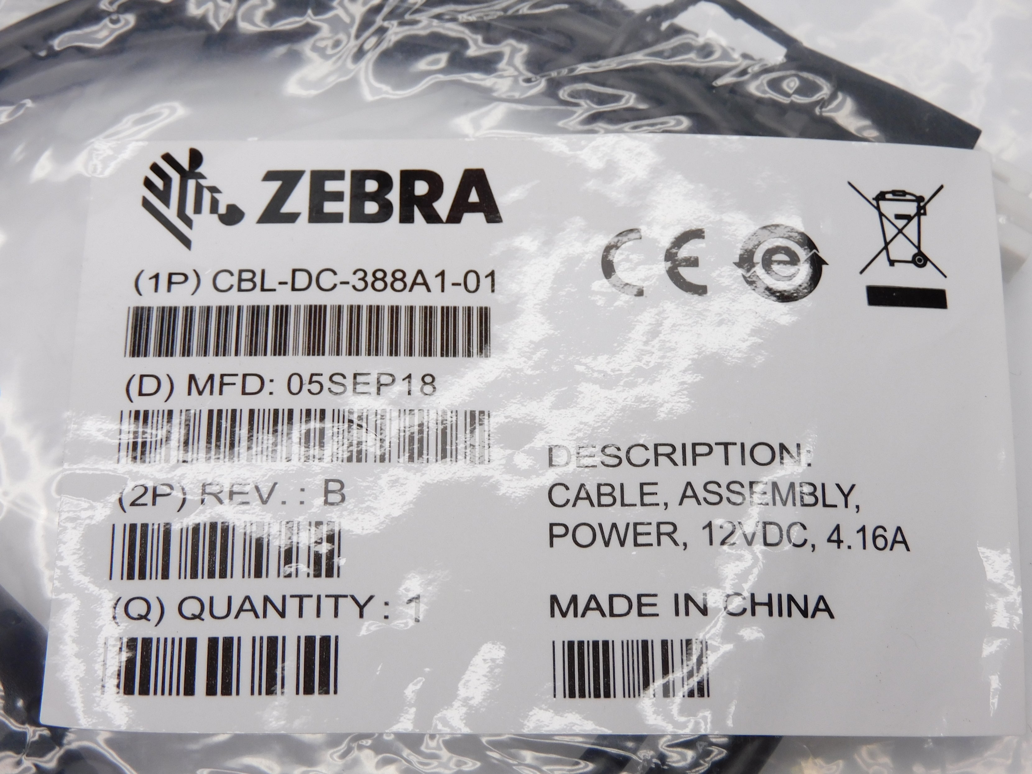 ZEBRA CBL-DC-388A1-01 NSMP